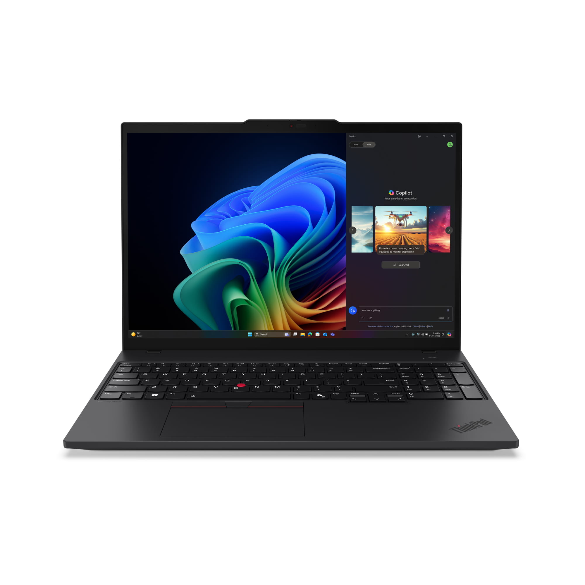Lenovo ThinkPad T16 Gen 4 21QN AMD Ryzen AI 7 PRO 350 / 2 GHz - Win 11 Pro - Radeon 860M - 64 GB RAM - 1 TB SSD NVMe, Performance - 40.6 cm (16")