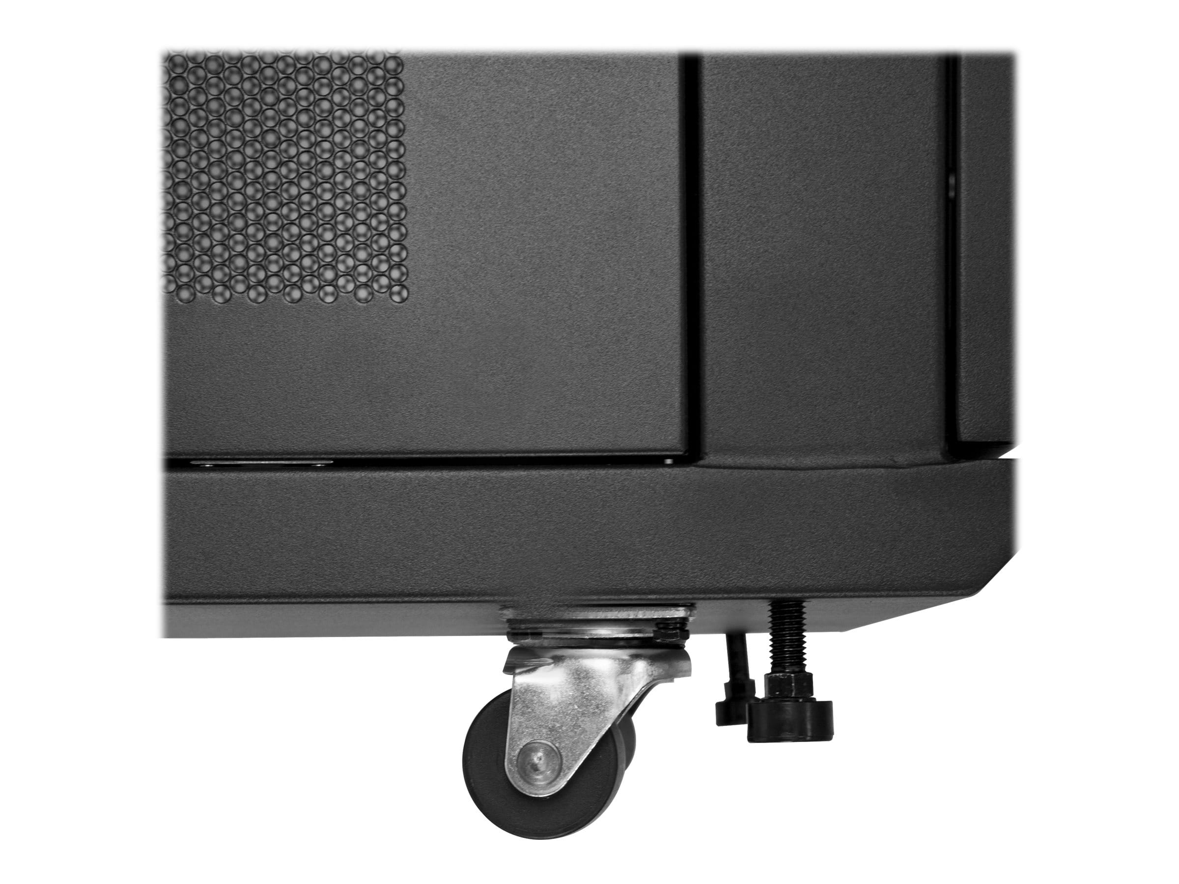 StarTech.com RK2537BKM Serverschrank (25HE, 89cm tiefes Gehäuse, Datenschrank, Netzwerkschrank) - Schrank Netzwerkschrank - Schwarz - 25U - 94 cm (37")