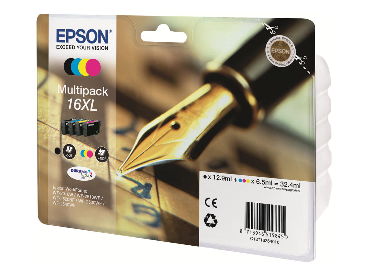 Epson 16XL Multipack - 4er-Pack - XL - Schwarz