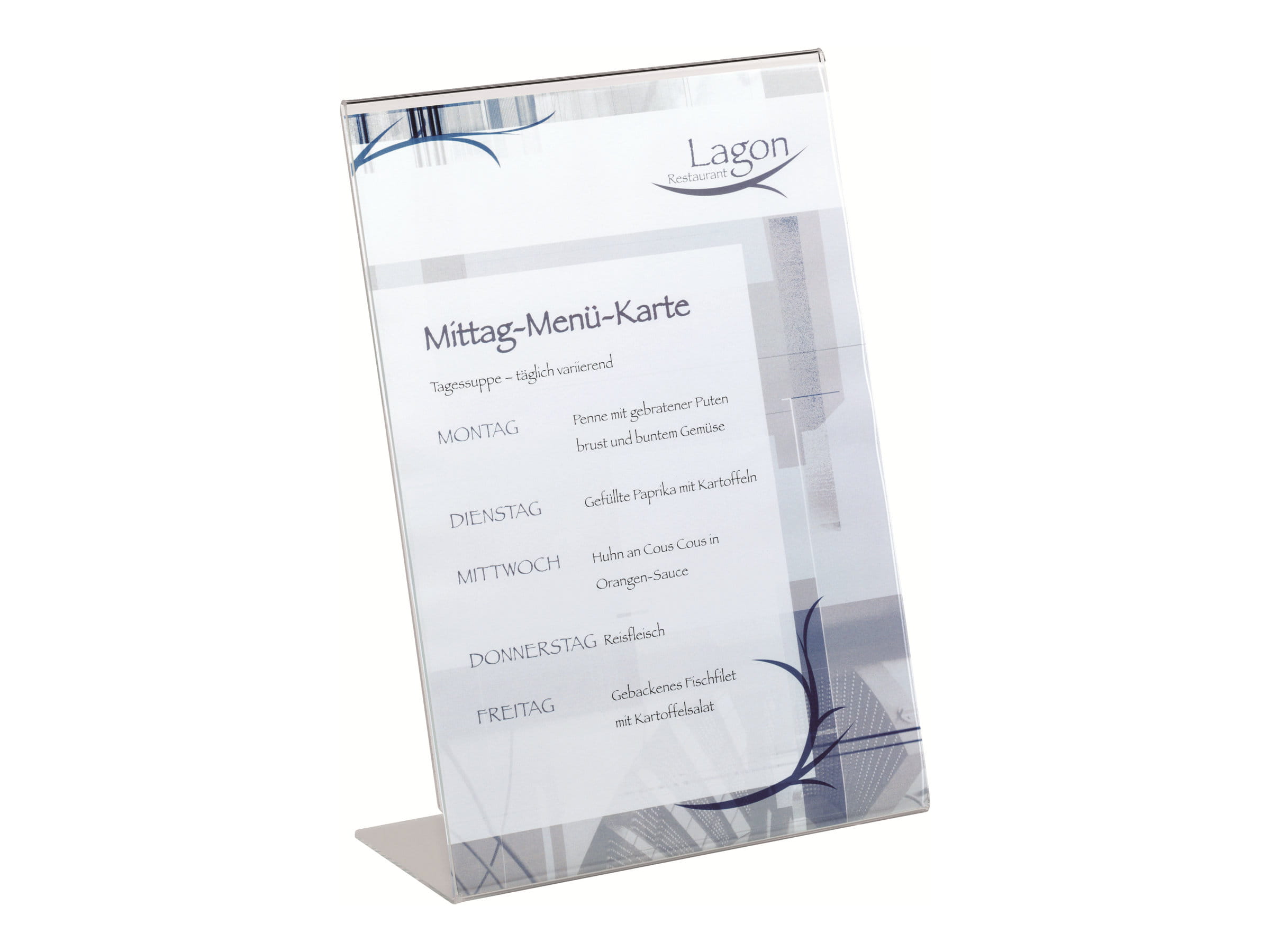 Durable Schildhalterung - Desktop - für A4 - durchsichtig (Packung mit 2)