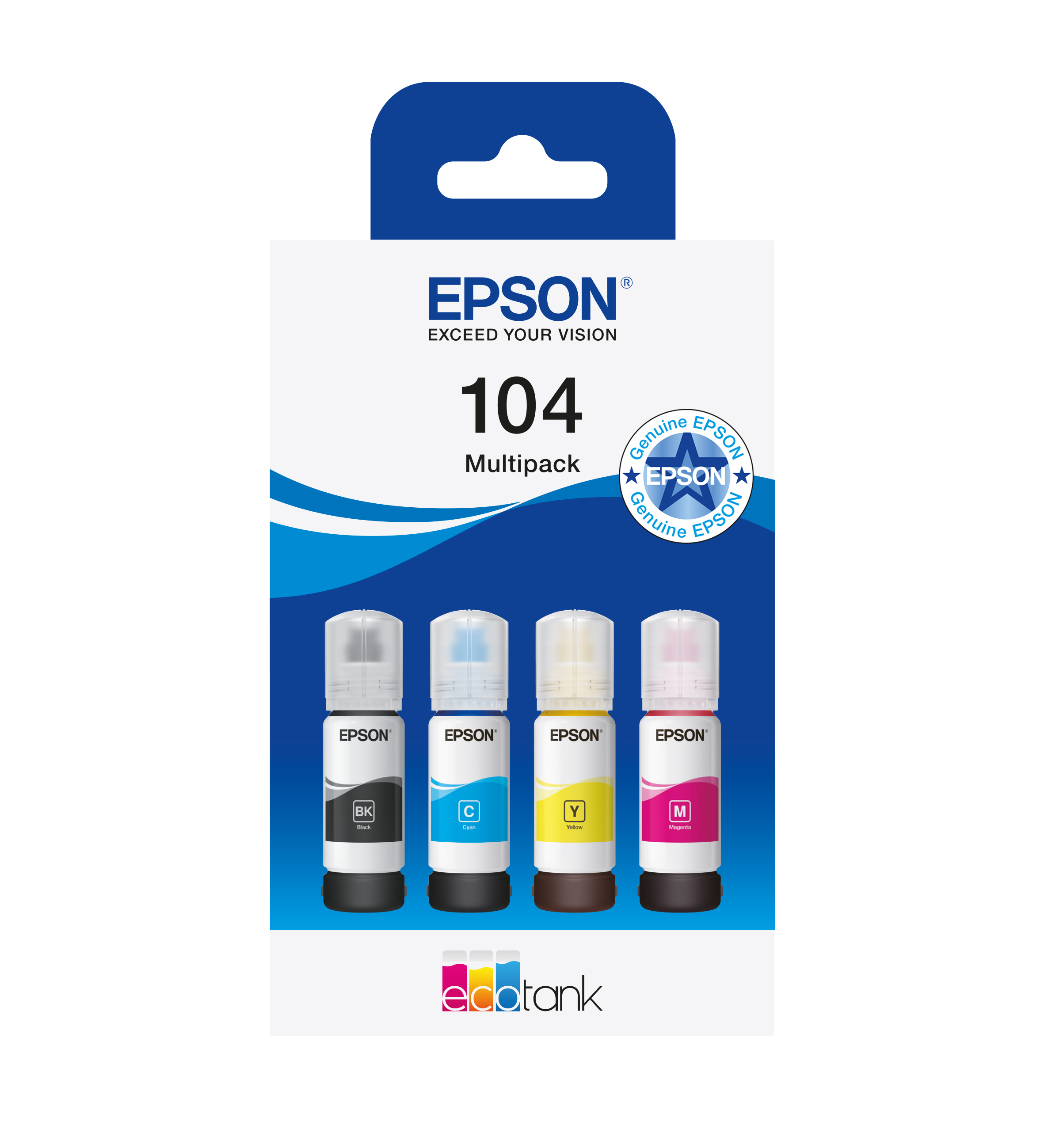 Epson EcoTank 104 - 4er-Pack - Schwarz, Gelb