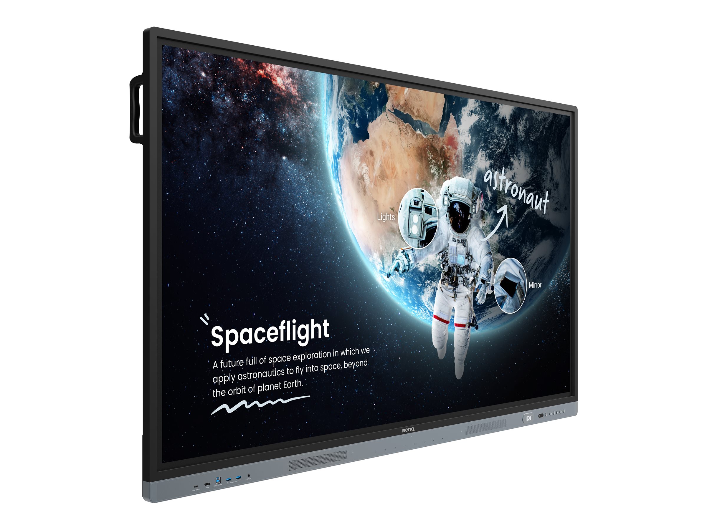 BenQ Board Master RM6504 - 165 cm (65") Diagonalklasse RM04 Series LCD-Display mit LED-Hintergrundbeleuchtung - Bildung - mit interaktives Whiteboard integriert, Touchscreen (Multitouch)