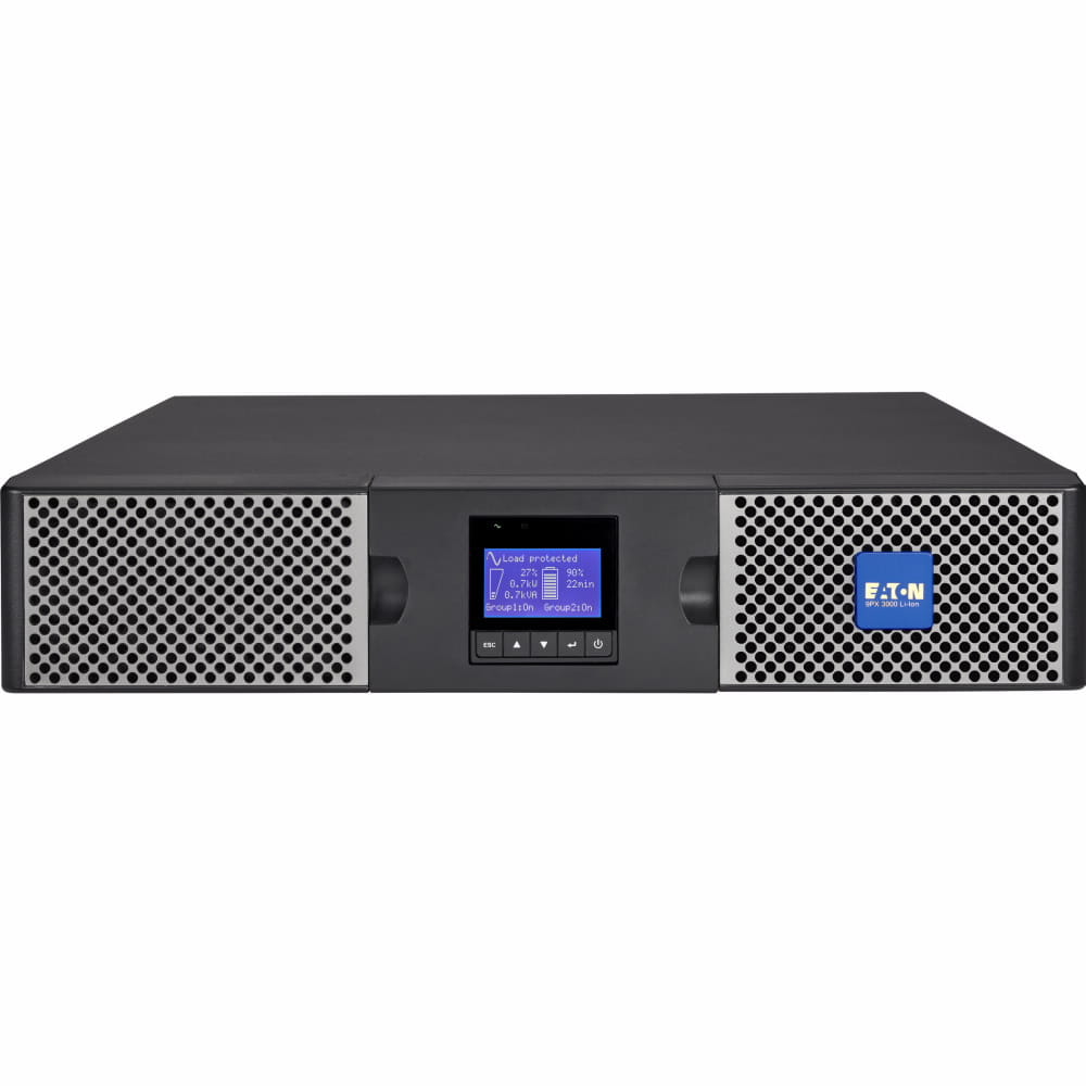 Eaton 9PX 3000i RT2U - USV (in Rack montierbar/extern) - Wechselstrom 200/208/220/230/240 V - 3000 Watt - 3000 VA - 1-phasig - RS-232, USB - Ausgangsanschlüsse: 10 - PFC - 2U - 48.3 cm (19") - Online-USV