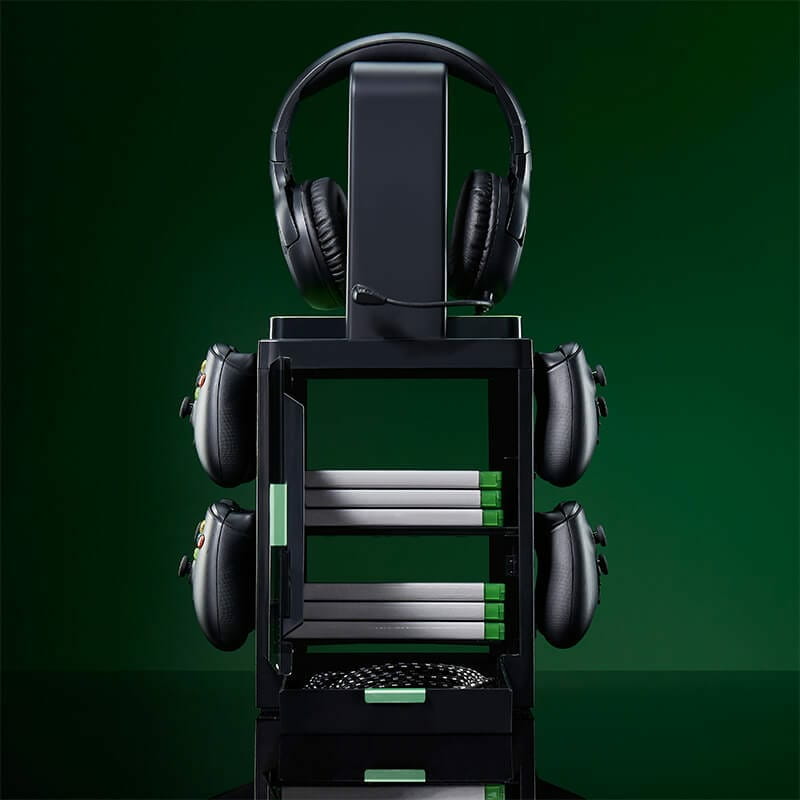 Numskull Games Official Xbox Gaming Locker, Diskettenhalter für Spiele, Xbox, Schwarz, Kabelgebunden
