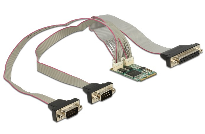 Delock MiniPCIe I/O PCIe full size 2 x Serial