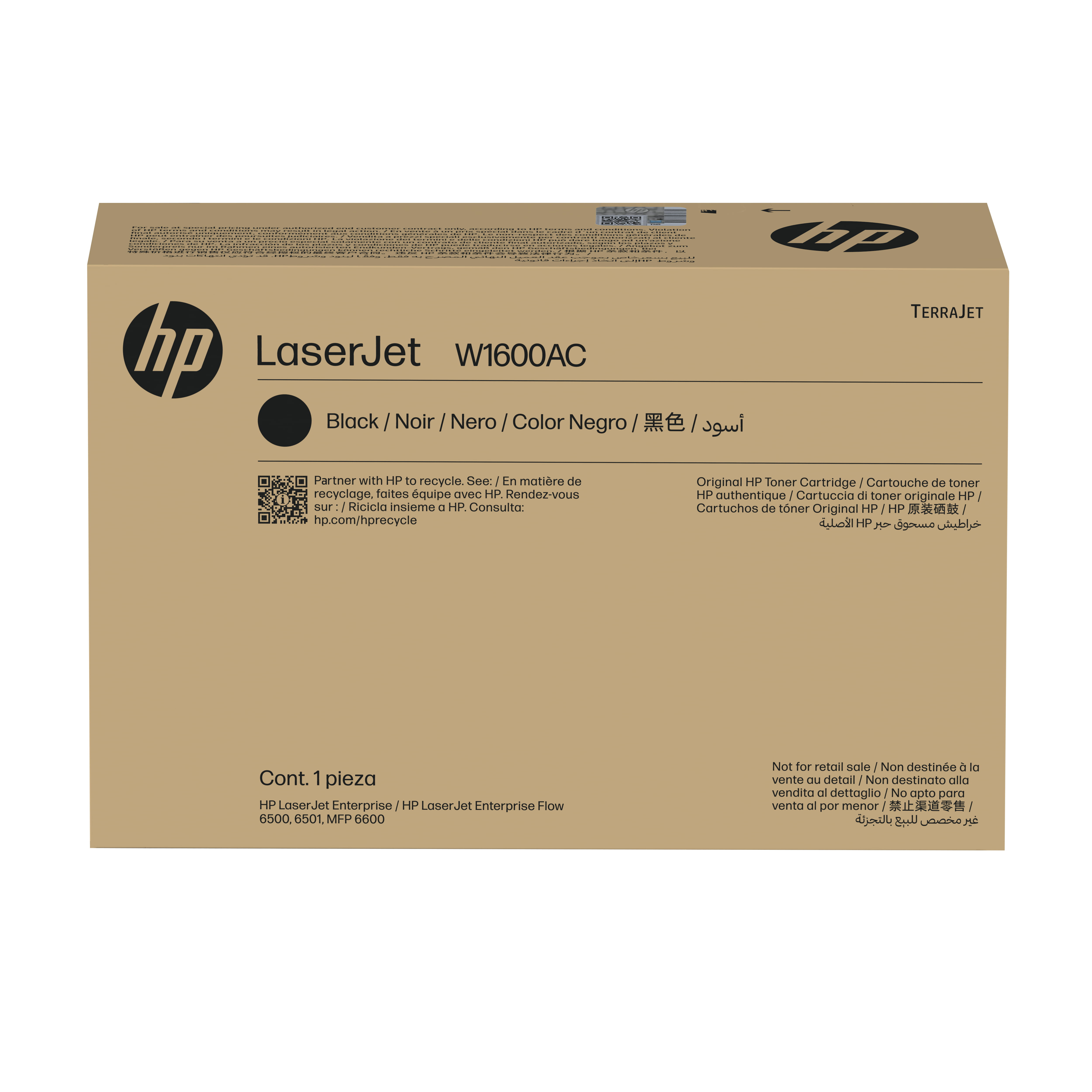 HP 160A - Schwarz - original - LaserJet - Tonerpatrone (W1600AC)