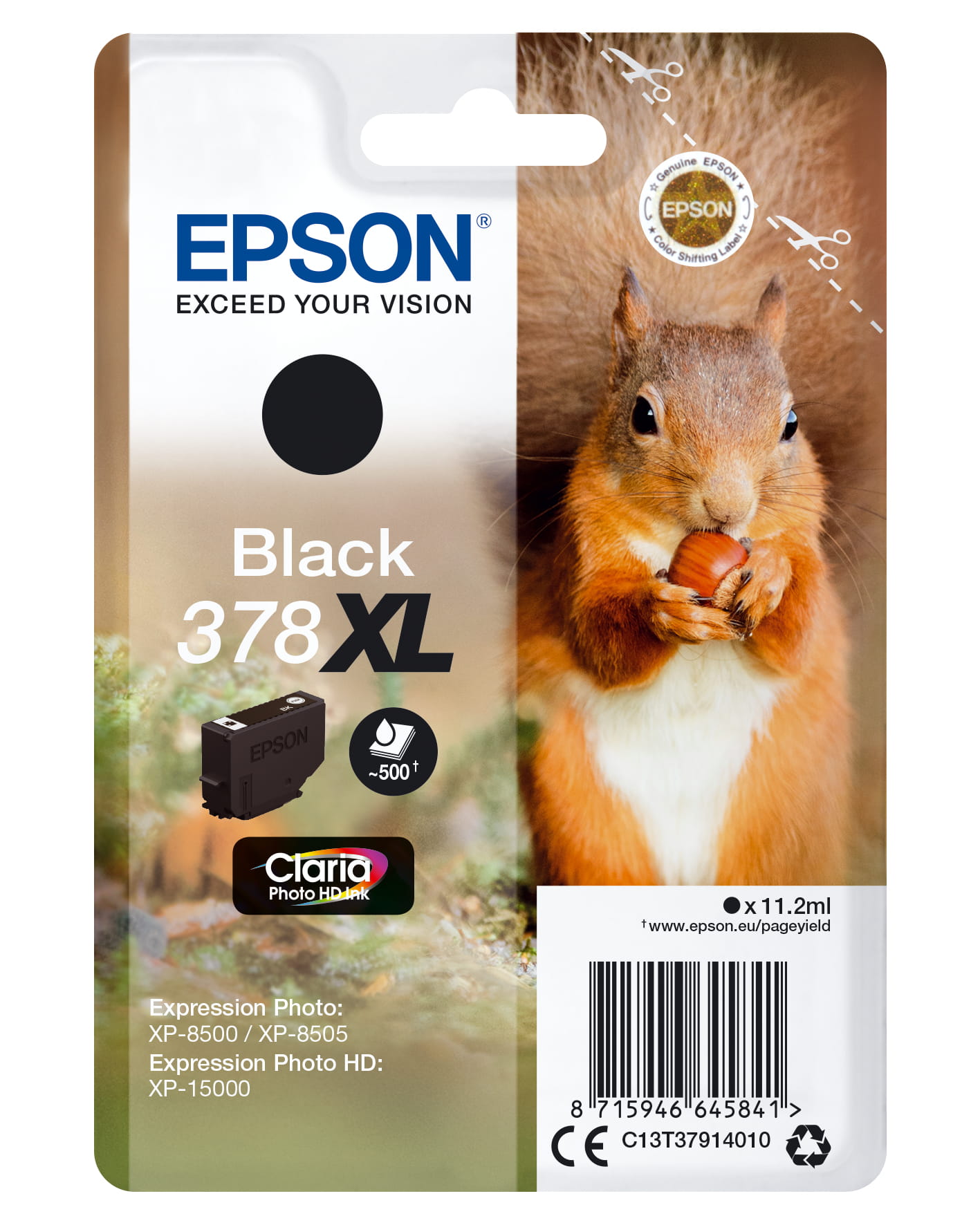 Epson 378XL - 11.2 ml - XL - Schwarz - Original