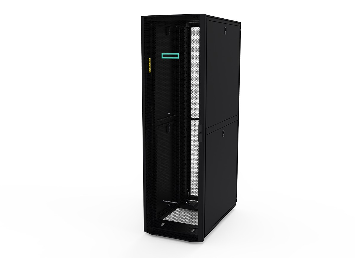 HPE 600mm x 1075mm G2 Kitted Advanced Shock Rack - Schrank Netzwerkschrank - Schwarz - 42HE - 48.3 cm (19")