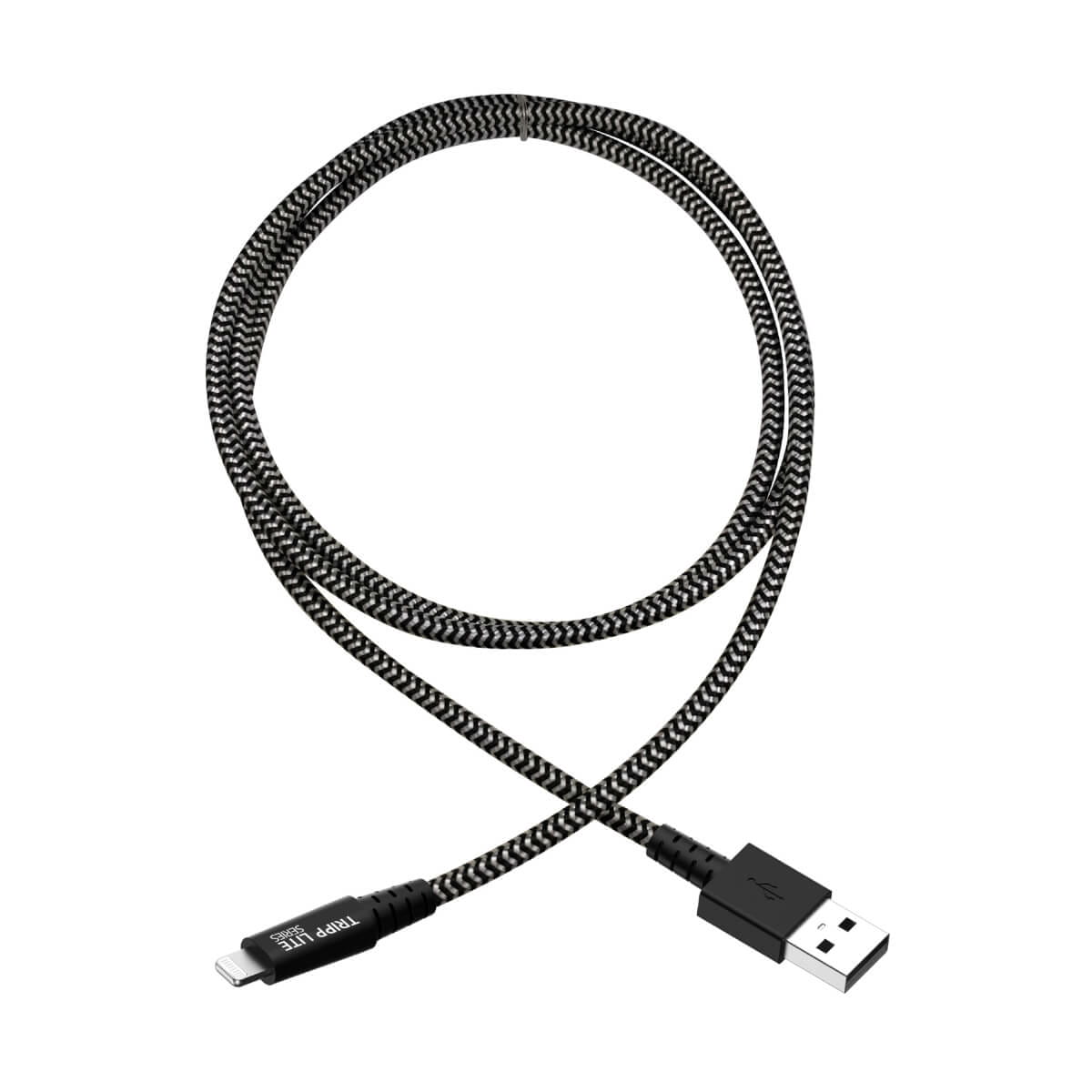 Tripp Eaton Tripp Lite Series Heavy-Duty USB-A to Lightning Sync/Charge Cable, MFi Certified - M/M, USB 2.0, 3 ft. (0.91 m)