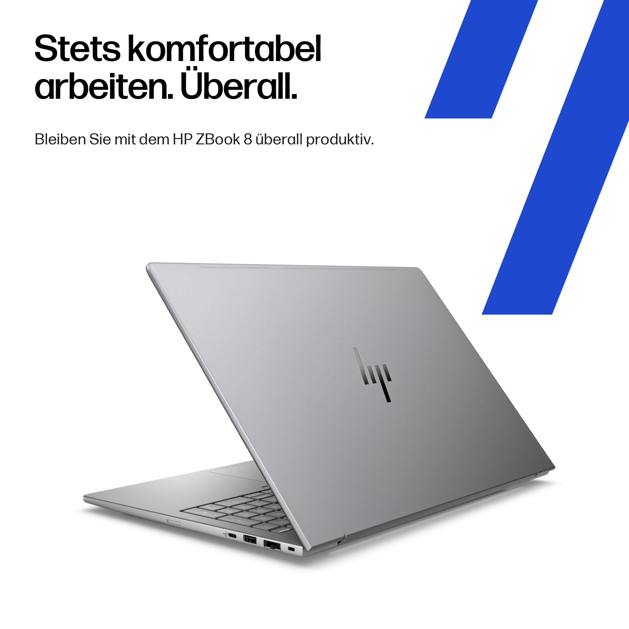 HP ZBook 8 G1i, Intel Core Ultra 7, 40,6 cm (16"), 3840 x 2400 Pixel, 64 GB, 2 TB, Windows 11 Pro