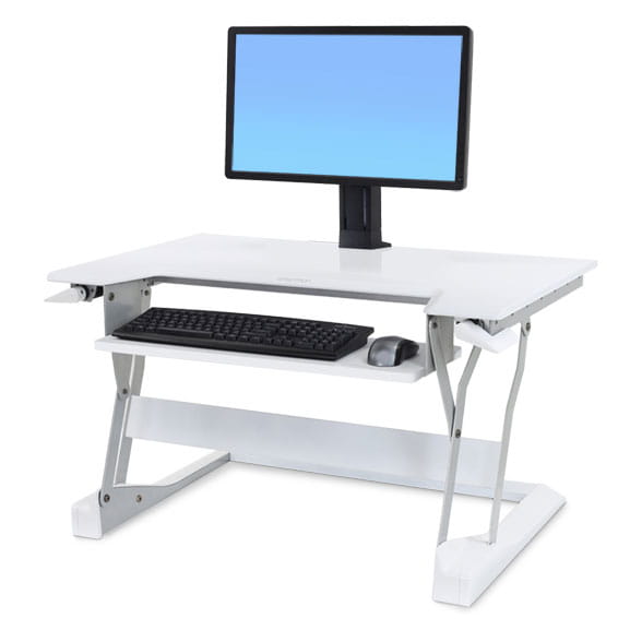 Ergotron WorkFit - Befestigungskit (Halterung für Schreibtisch) - für LCD-Display - Schwarz - Bildschirmgröße: bis zu 61 cm (bis zu 24 Zoll)