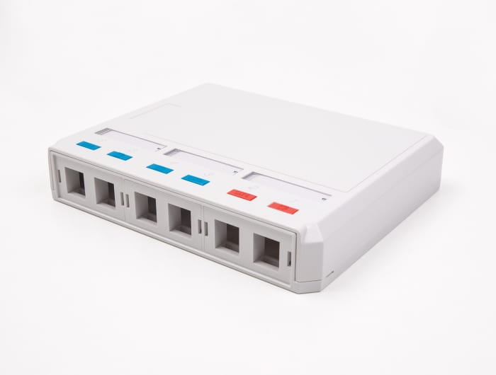 Delock Gehäuse mit modularen Einsätzen - Keystone-Oberfläche