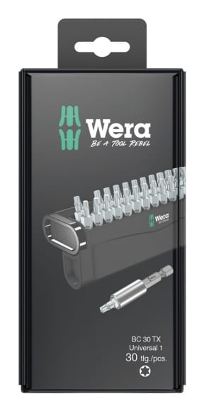 Wera 05057900001, 30 Stück(e), Torx Plus, 1/4", TX10, TX15, TX20, TX25, TX30, TX40, 266 g, Box
