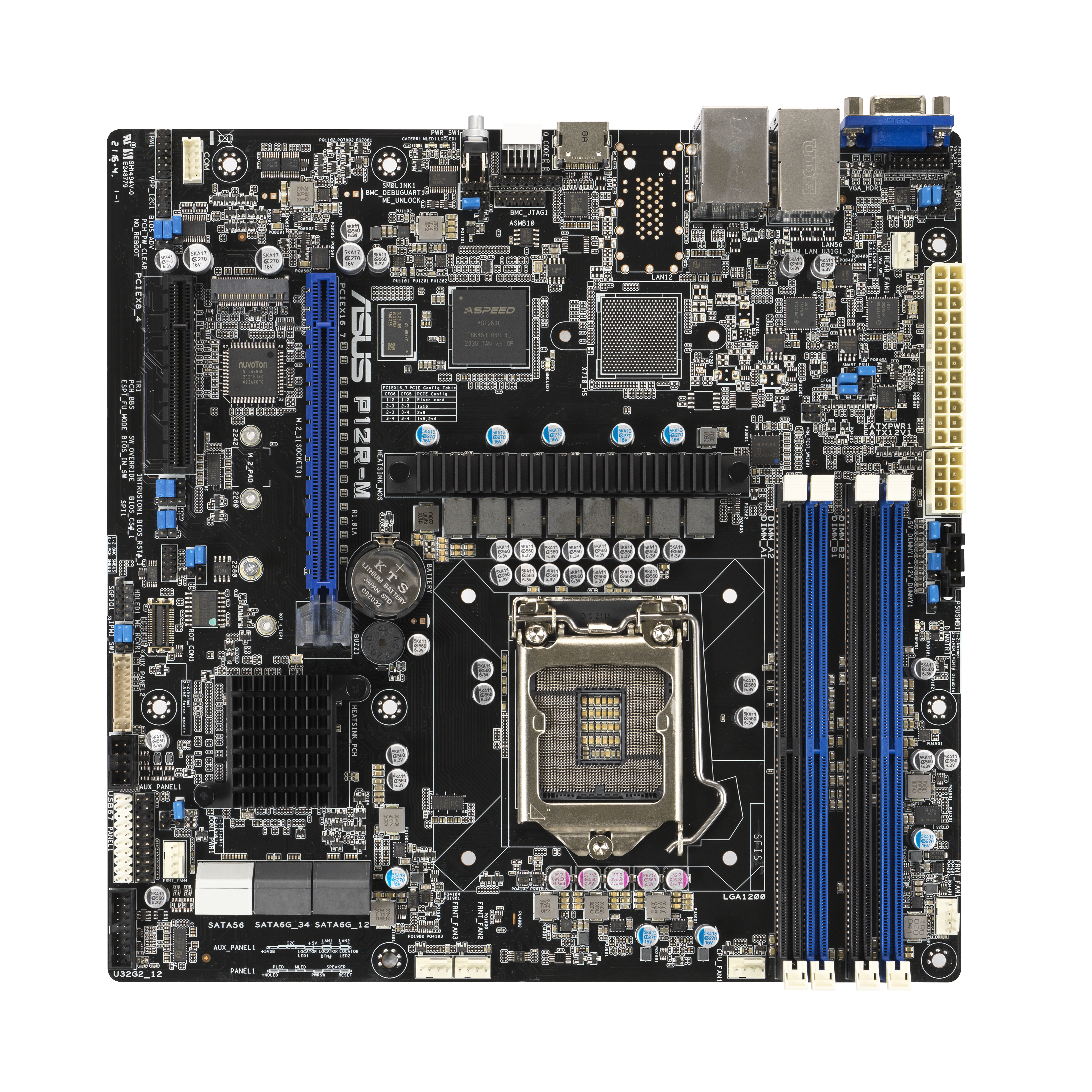 ASUS P12R-M - Motherboard - micro ATX - LGA1200-Sockel