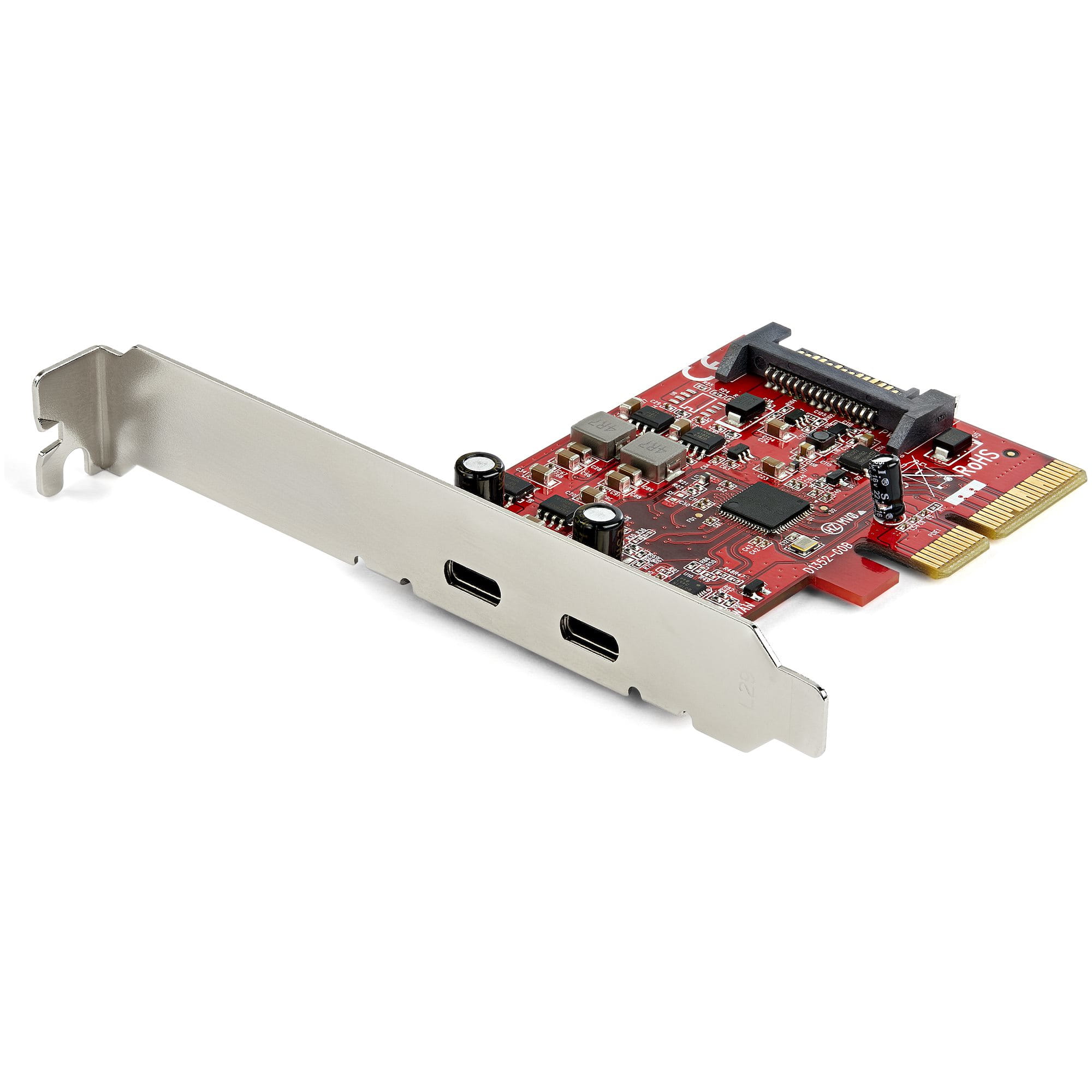 StarTech.com PCIe USB 3.1 Card, 2x USB C 3.1 Gen 2 10Gbps, PCIe Gen 3 x4, ASM3142 Chipset, USB Type-C PCI Express Card, 2-Port USB 3.2 Gen 2x1 Expansion Add-On Card, Windows, macOS, Linux
