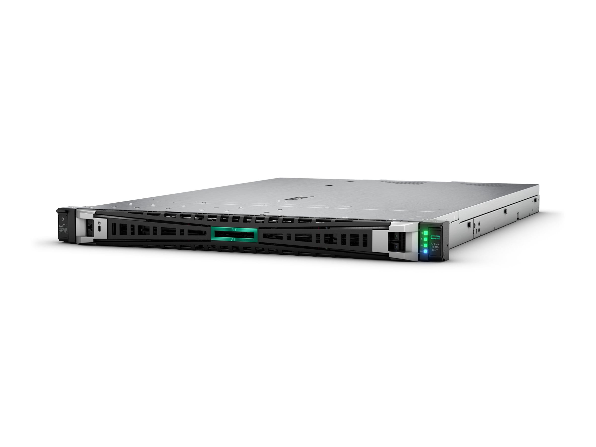 HPE ProLiant DL320 Gen11 - Server - Rack-Montage - 1U - zweiweg - 1 x Xeon Silver 4510 / 2.4 GHz - RAM 64 GB - SATA/SAS/NVMe - Hot-Swap 6.4 cm (2.5")
