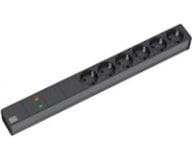 Bachmann 333.536, Standard, 1U, Schwarz, 6 AC-Ausgänge, 2 m, 230 V