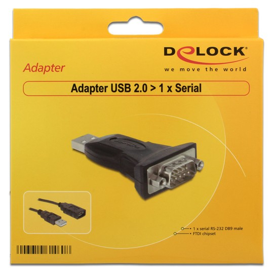 Delock USB2.0 to Serial Adapter - Serieller Adapter