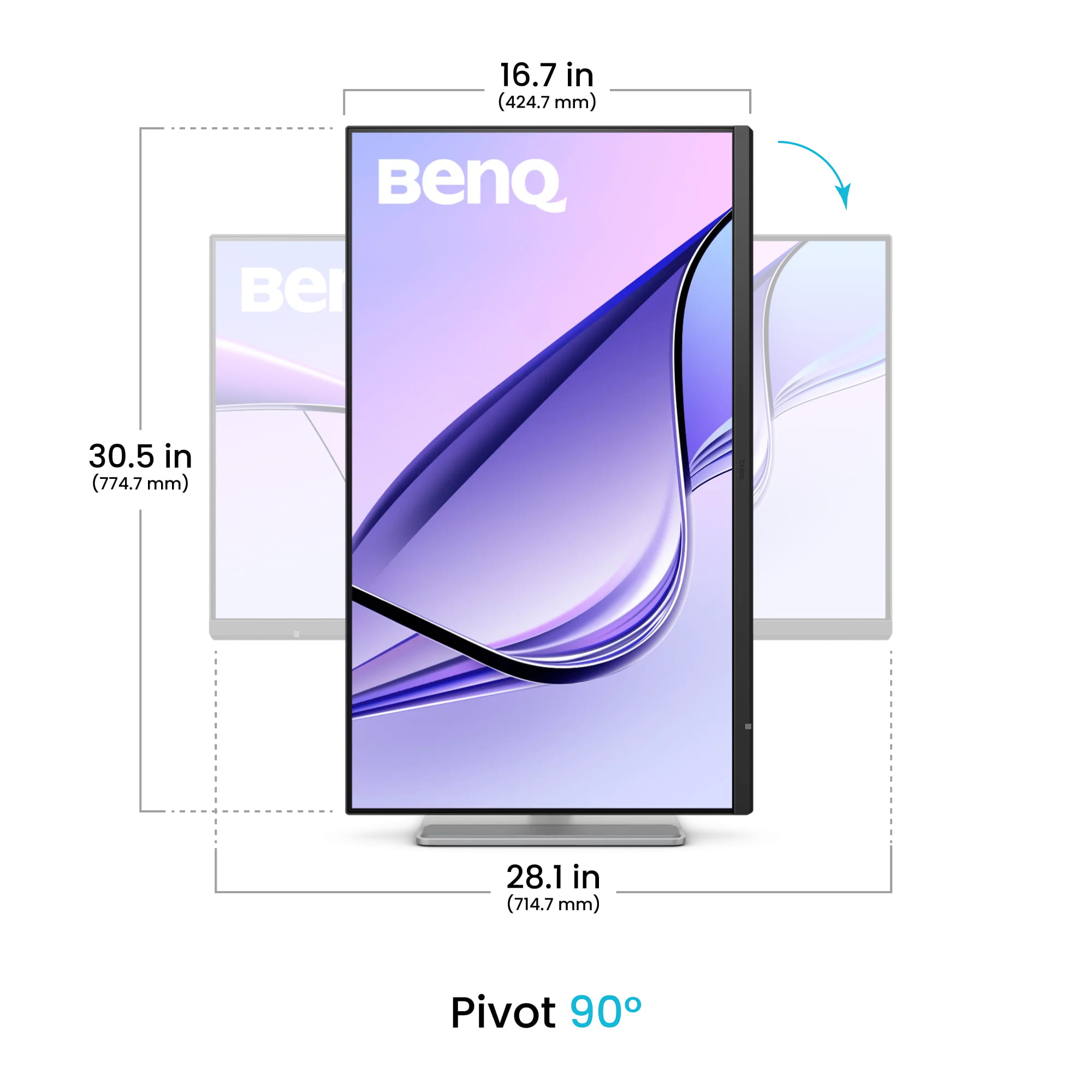 BenQ MA320UG, 80 cm (31.5"), 3840 x 2160 Pixel, 4K Ultra HD, 5 ms, Weiß