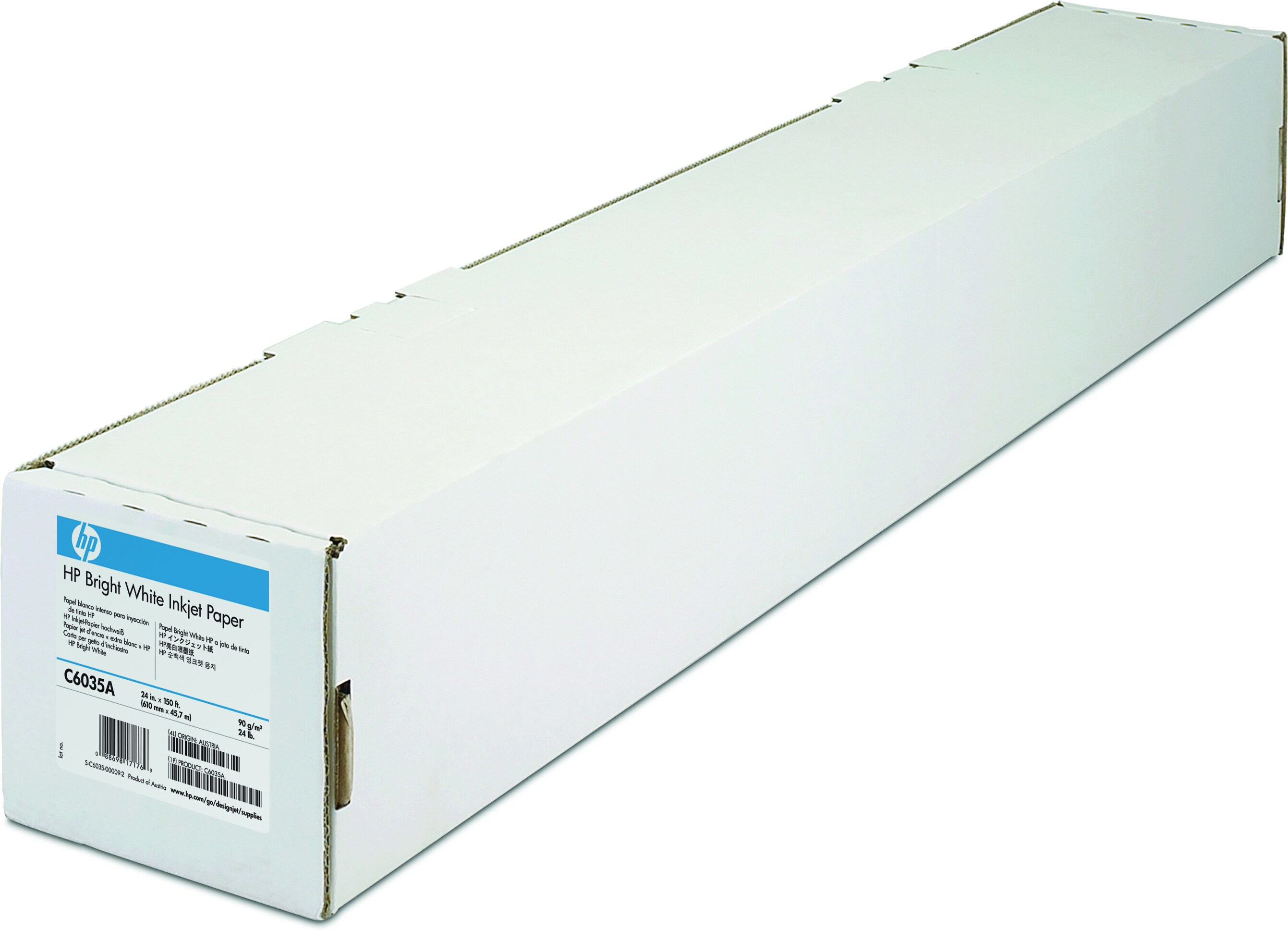 HP Bright White Inkjet Paper - Matt - hochweiß - Rolle A1 (61,0 cm x 45,7 m)