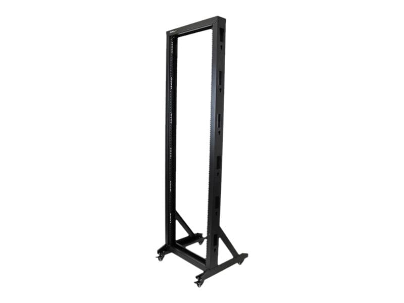 StarTech.com 2 Post Server Rack mit Rollen - stabile Stahl konstruktion