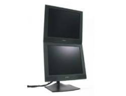 Ergotron DS100 - Befestigungskit (28" Stange, Basis, 2 Drehgelenke, 2 VESA-Adapter) - schmal - für 2 LCD-Displays - Stahl, Aluminium - Schwarz - Bildschirmgröße: bis zu 68,6 cm (bis zu 27 Zoll)