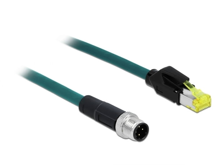 Delock Netzwerkkabel - M12 (4-polig) (M) zu RJ-45 (M)
