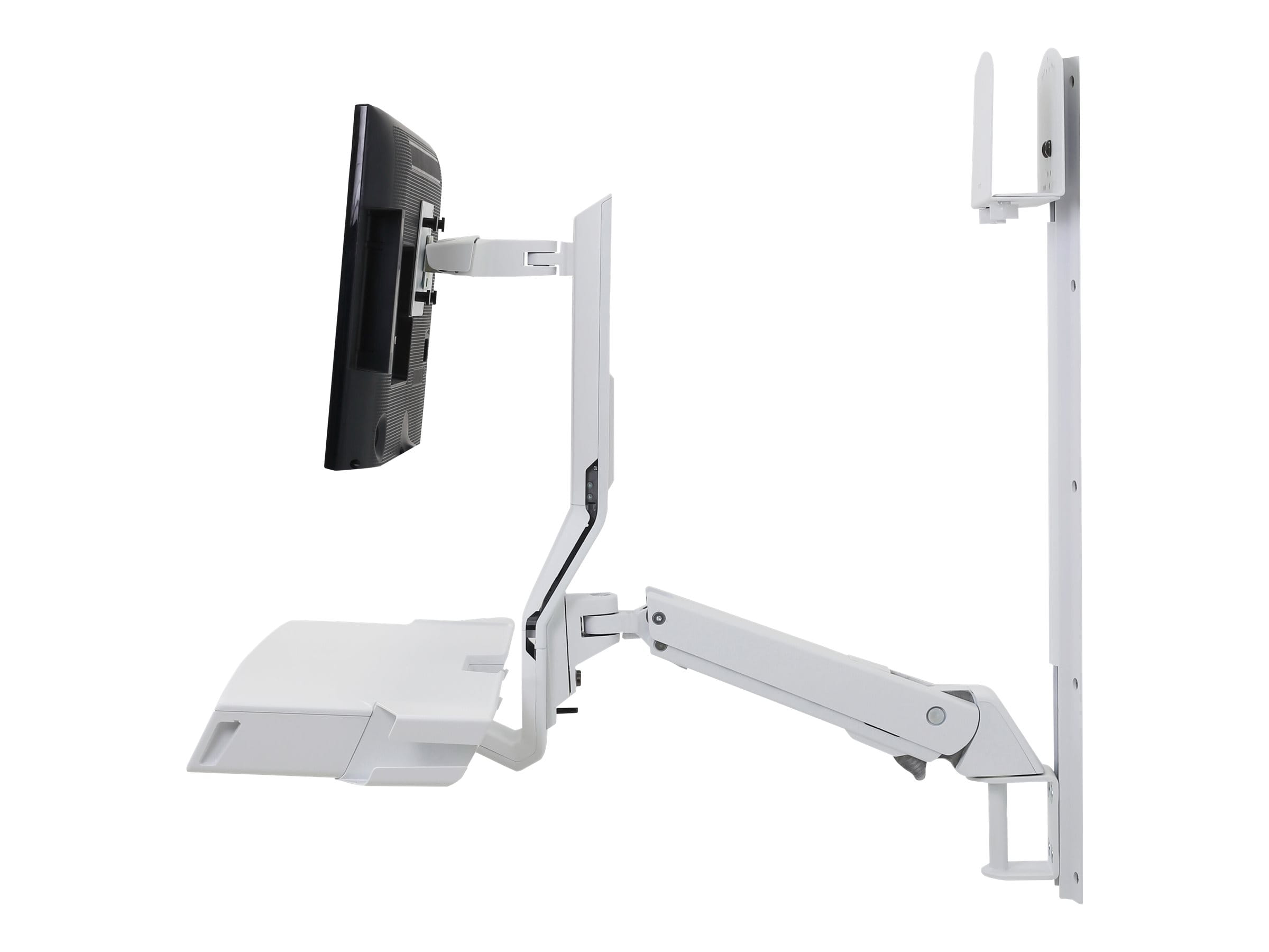 Ergotron SV Combo System with Worksurface & Pan, Small CPU Holder - Befestigungskit (CPU-Halter, Handgelenkkissen, Wandmontagehalterung, Schienenmontage Halterungsset, Mausablage zum Herausziehen, Monitorhalterung, Ablage für Barcode-Scanner und Maus, C Ergotron SV Combo System with Worksurface & Pan, Small CPU Holder - Befestigungskit (CPU-Halter, Handgelenkkissen, Wandmontagehalterung, Schienenmontage Halterungsset, Mausablage zum Herausziehen, Monitorhalterung, Ablage für Barcode-Scanner und Maus, C