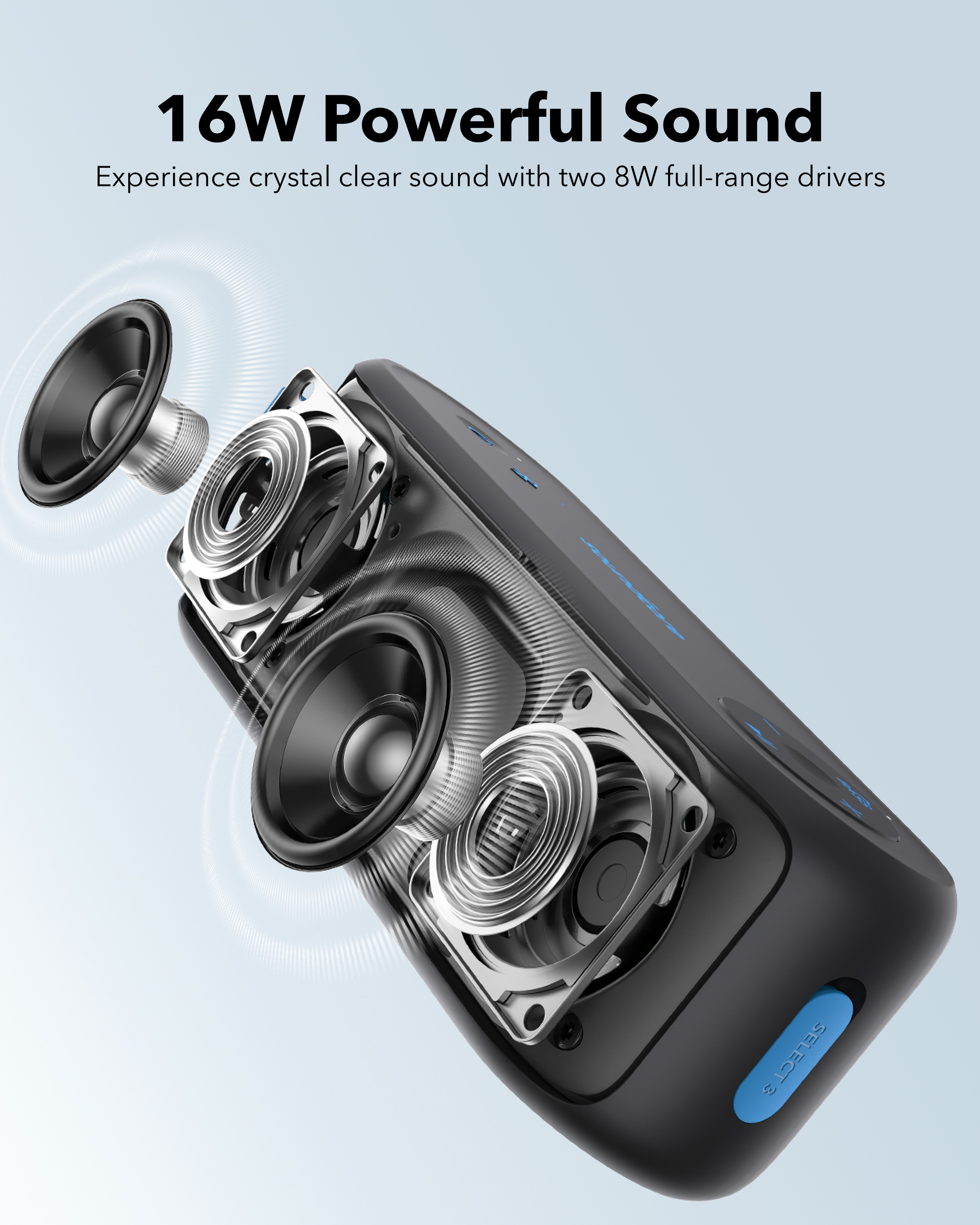 Anker Innovations Soundcore Select 3 - Lautsprecher - tragbar
