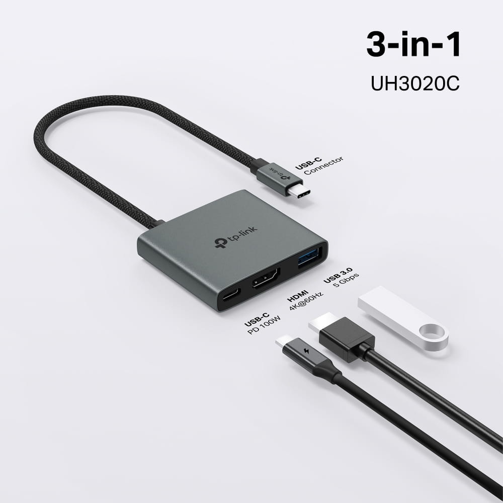 TP-LINK UH3020C V1 - Dockingstation - USB-C