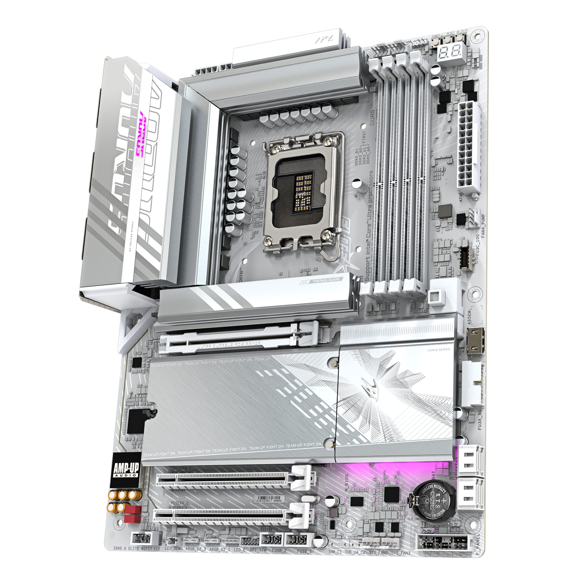 Gigabyte AORUS Z890 ELITE WIFI7 ICE - Motherboard - ATX - LGA1851-Sockel - Z890 Chipsatz - USB4, USB-C 3.2 Gen 2x2, USB 3.2 Gen 1, USB 3.2 Gen 2 - 2.5 Gigabit LAN, Bluetooth, Wi-Fi 7 - Onboard-Grafik (CPU erforderlich)