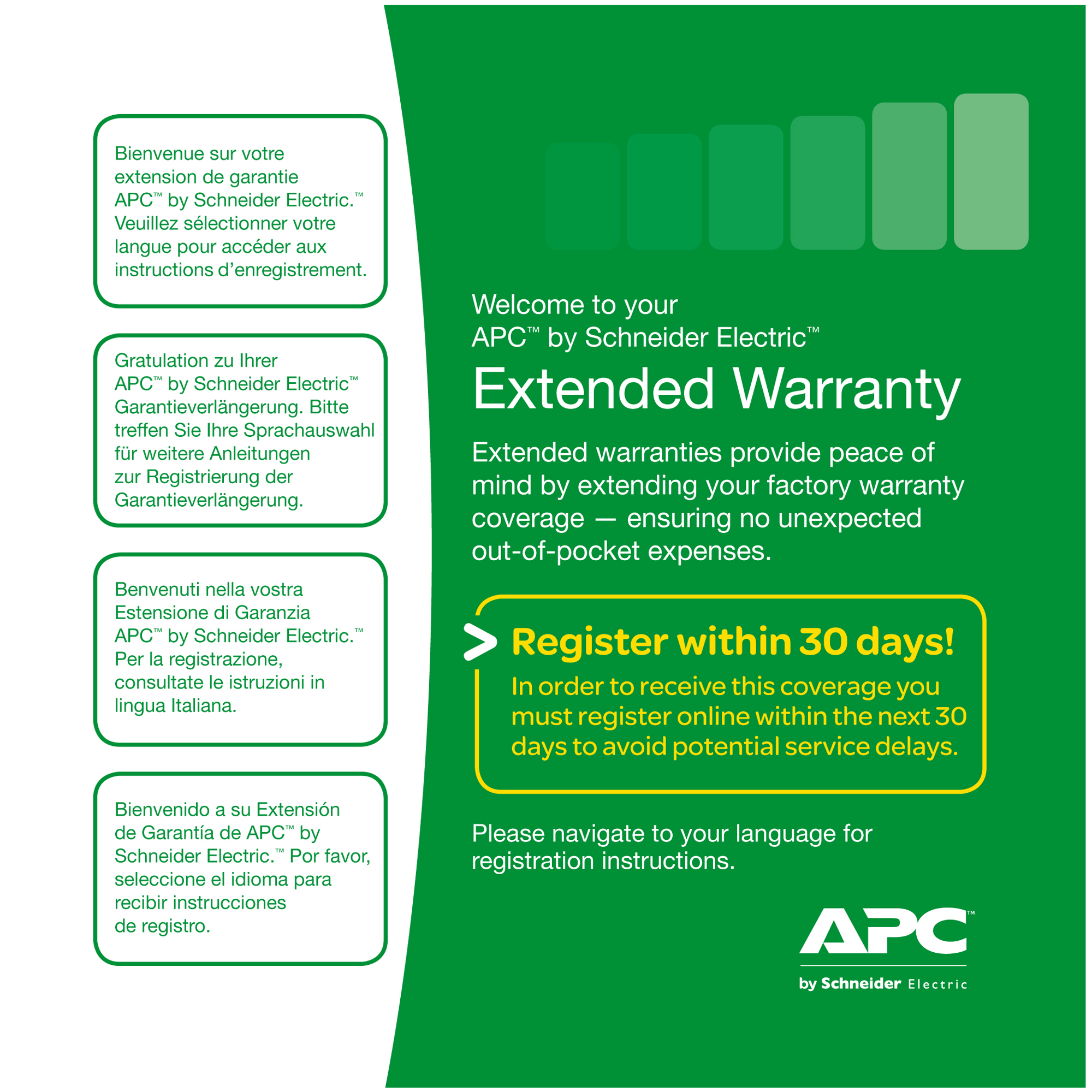 APC Extended Warranty - Serviceerweiterung - Zubehör (für USV- und SV-Geräte)