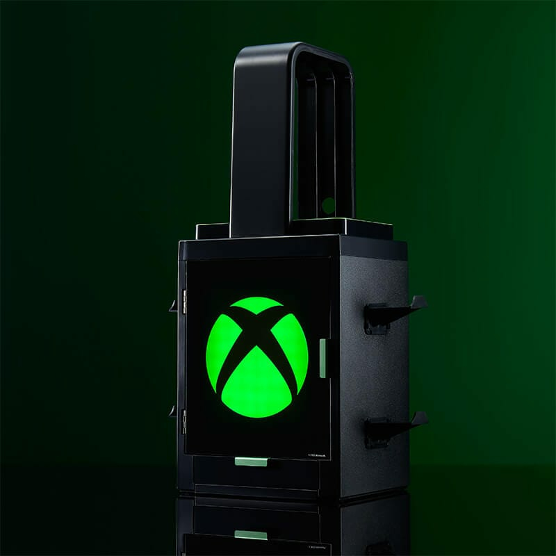 Numskull Games Official Xbox Gaming Locker, Diskettenhalter für Spiele, Xbox, Schwarz, Kabelgebunden