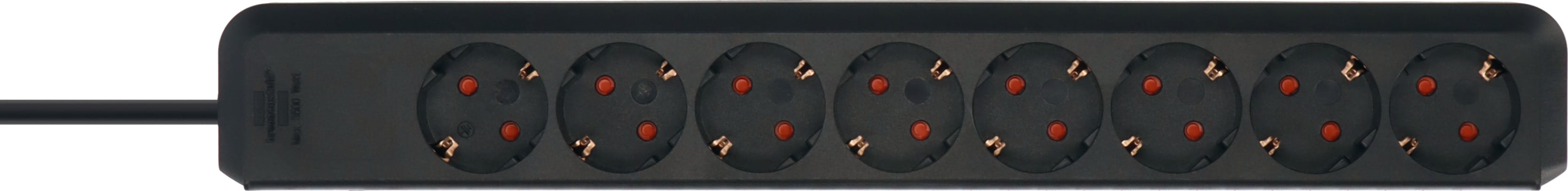 Brennenstuhl 1159300015, 5 m, Drinnen, IP20, Schwarz, 8 AC-Ausgänge, 230 V