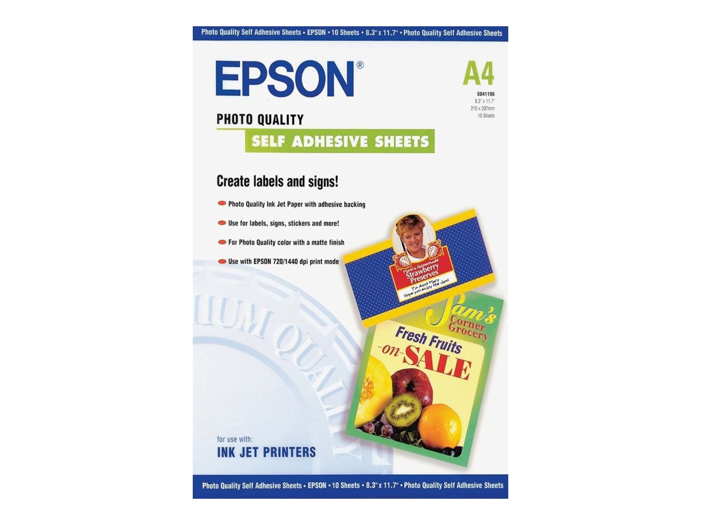 Epson Photo Quality - Selbstklebend - A4 (210 x 297 mm)
