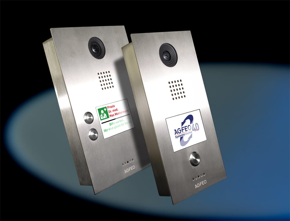 AGFEO IP-Video TFE 2, 8,89 cm (3.5"), TFT, 480 x 320 Pixel, 1280 x 720 Pixel, G.711, Edelstahl