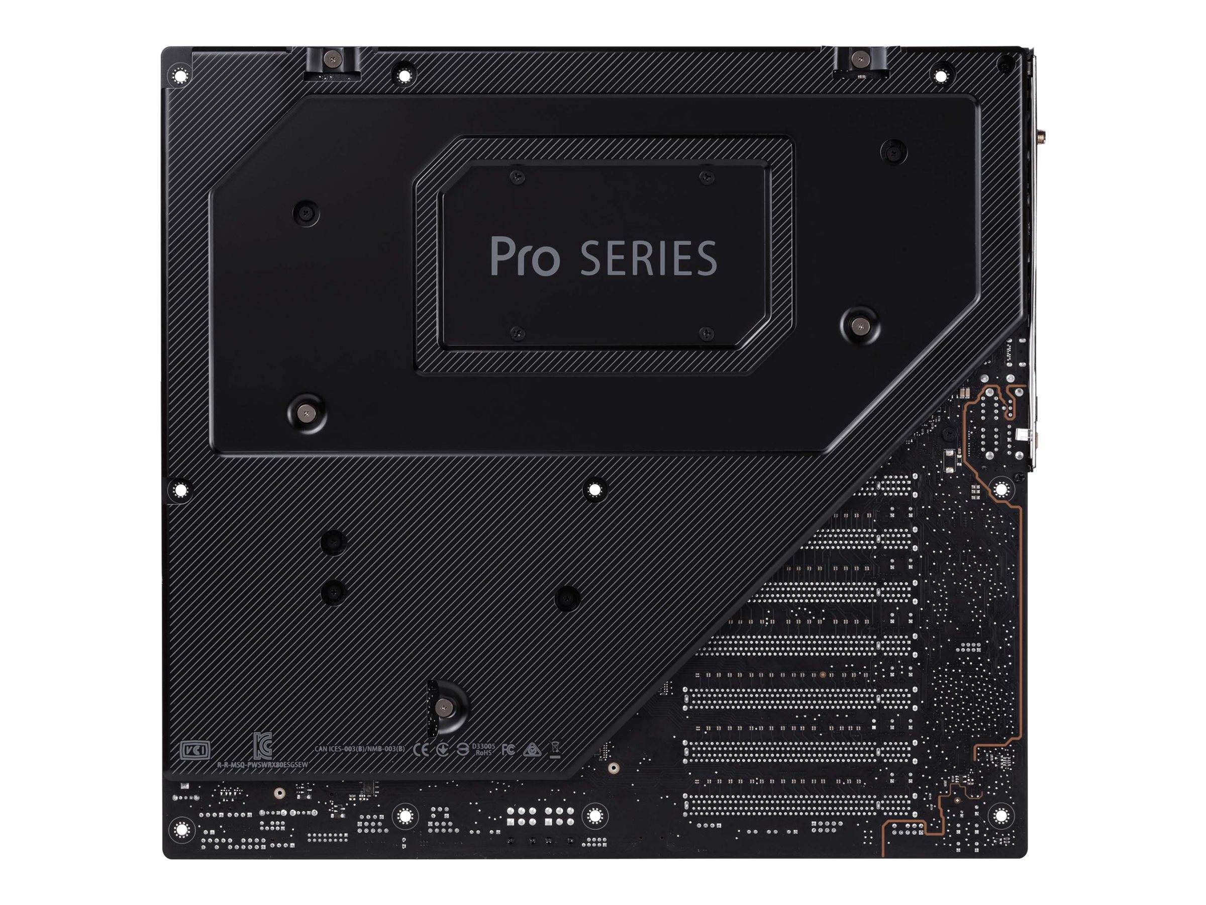ASUS Pro WS WRX80E-SAGE SE WIFI - Motherboard - E-ATX - Socket sWRX8 - AMD WRX80 Chipsatz - USB-C Gen 2x2, USB-C Gen2, USB 3.2 Gen 2, USB 3.2 Gen 1 - 2 x 10 Gigabit LAN, Wi-Fi 6, Bluetooth - HD Audio (8-Kanal)