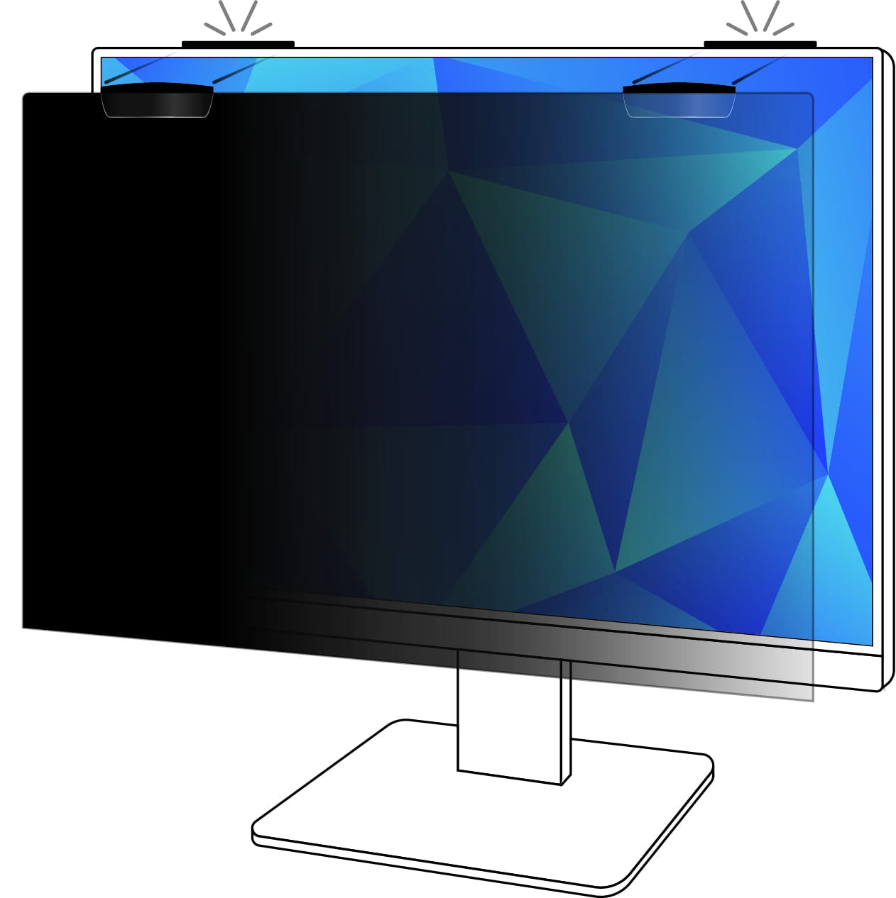 3M Blickschutzfilter für Bildschirme - entfernbar - magnetisch - 68.58 cm (27")
