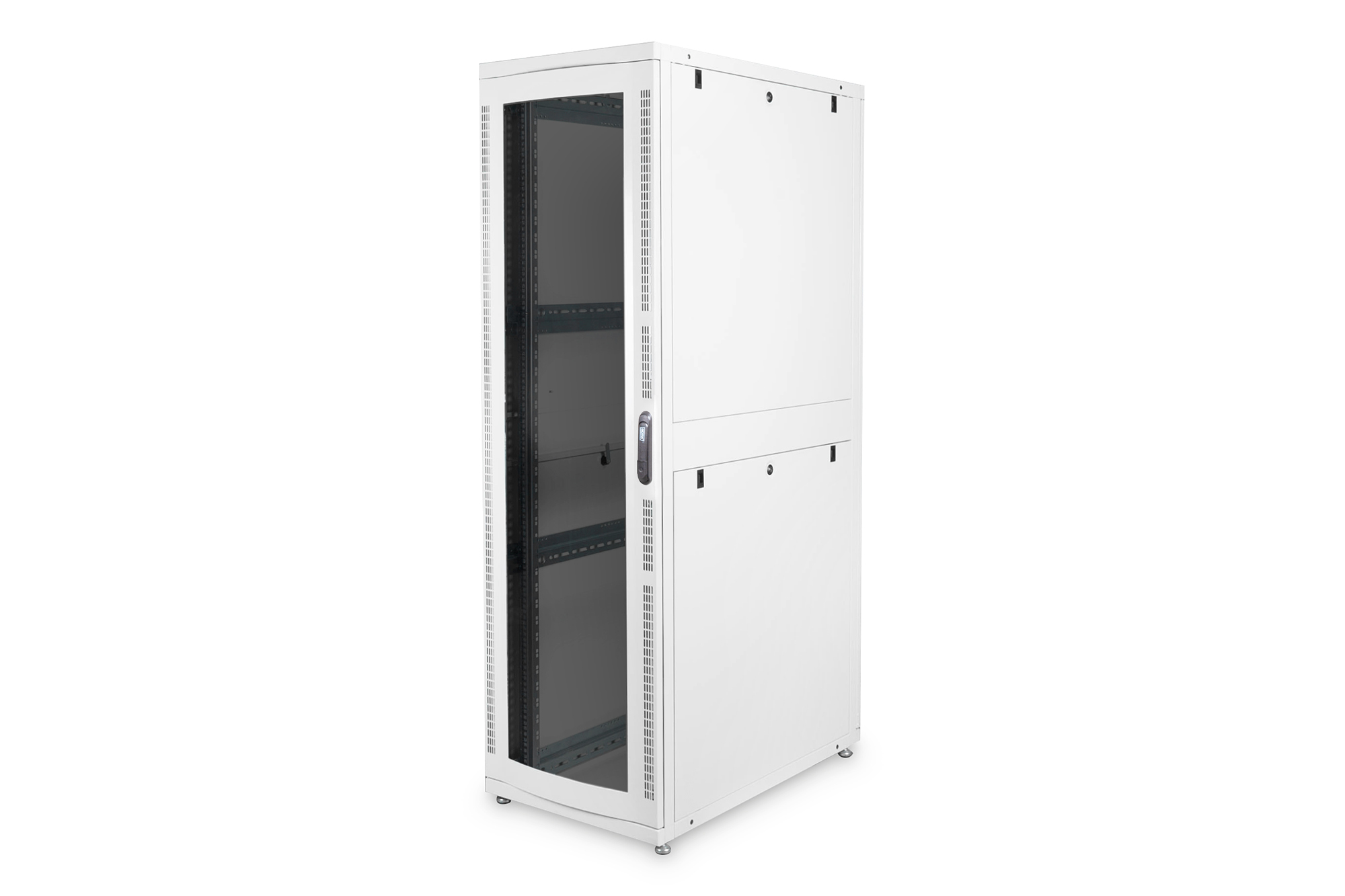 DIGITUS Professional Unique DN-19 SRV-42U-GD-1 - Schrank Netzwerkschrank - Grau, RAL 7035 - 42HE - 48.3 cm (19")