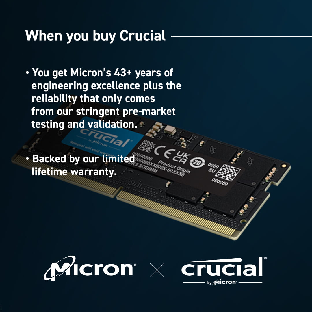 Crucial DDR5 - Modul - 32 GB - SO DIMM 262-PIN