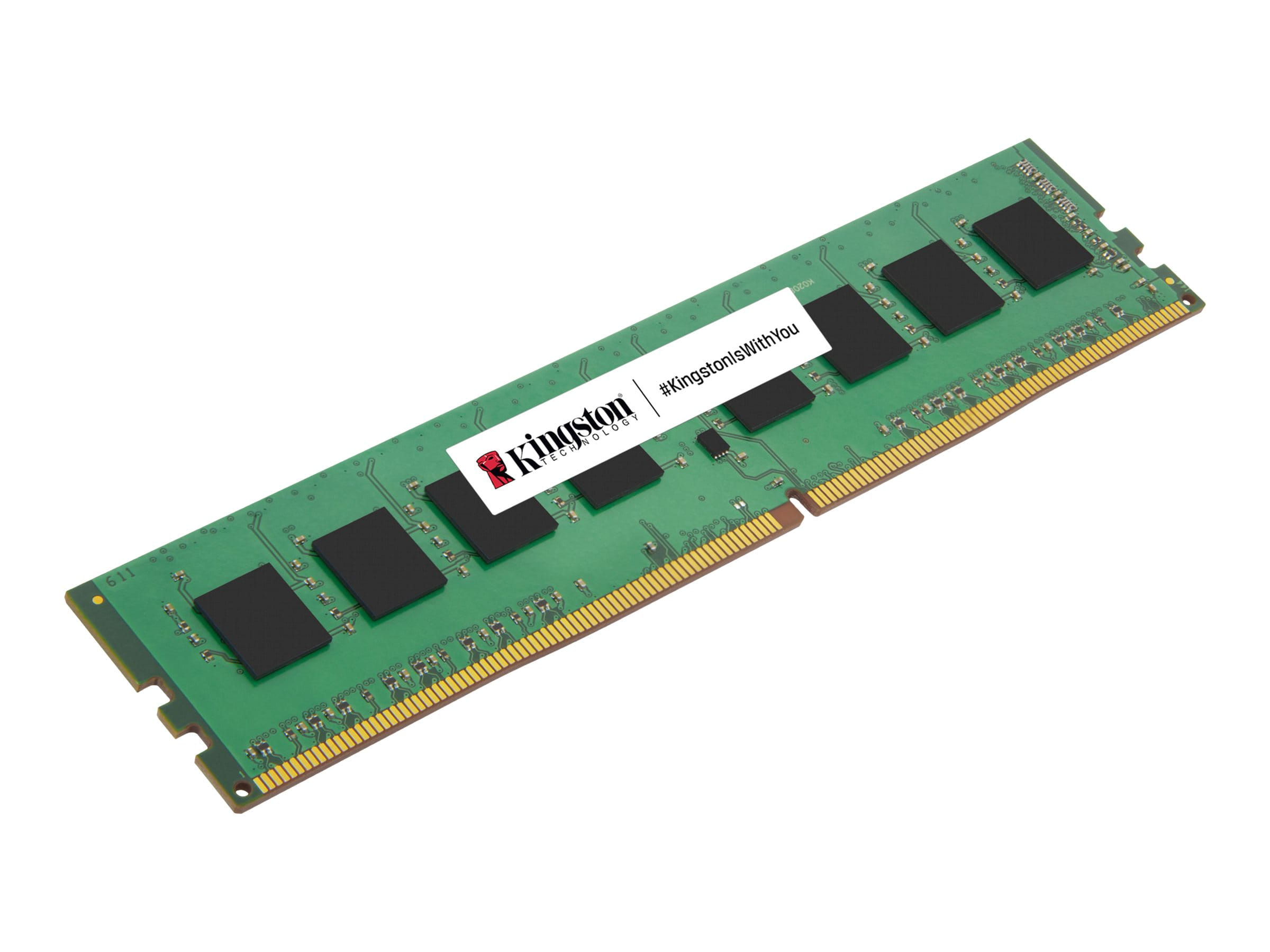Kingston ValueRAM - DDR4 - modulo - 8 GB - DIMM 288-PIN - 3200 MT/s/PC4-25600 - CL22 - 1.2 V - senza buffer - non ECC - KINGSTON 8GB - 3200MHz