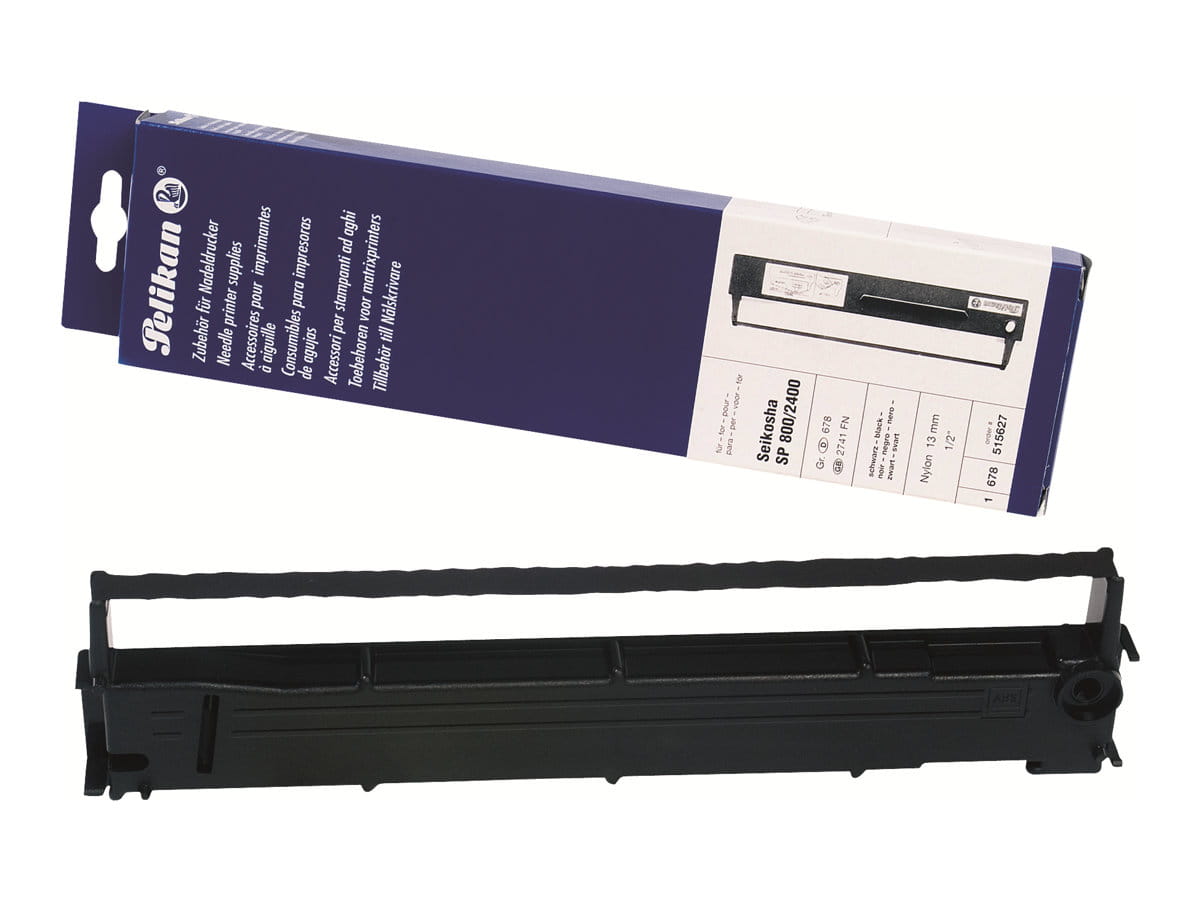 Pelikan Schwarz - 13 mm x 14 m - Farbband - für SEIKOSHA SL-80, SP-1000, 1200, 1600, 180, 1900, 2000, 2400, 800