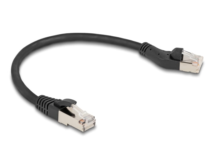 Delock Patch-Kabel - RJ-45 (M) links abgewinkelt zu RJ-45 (M)