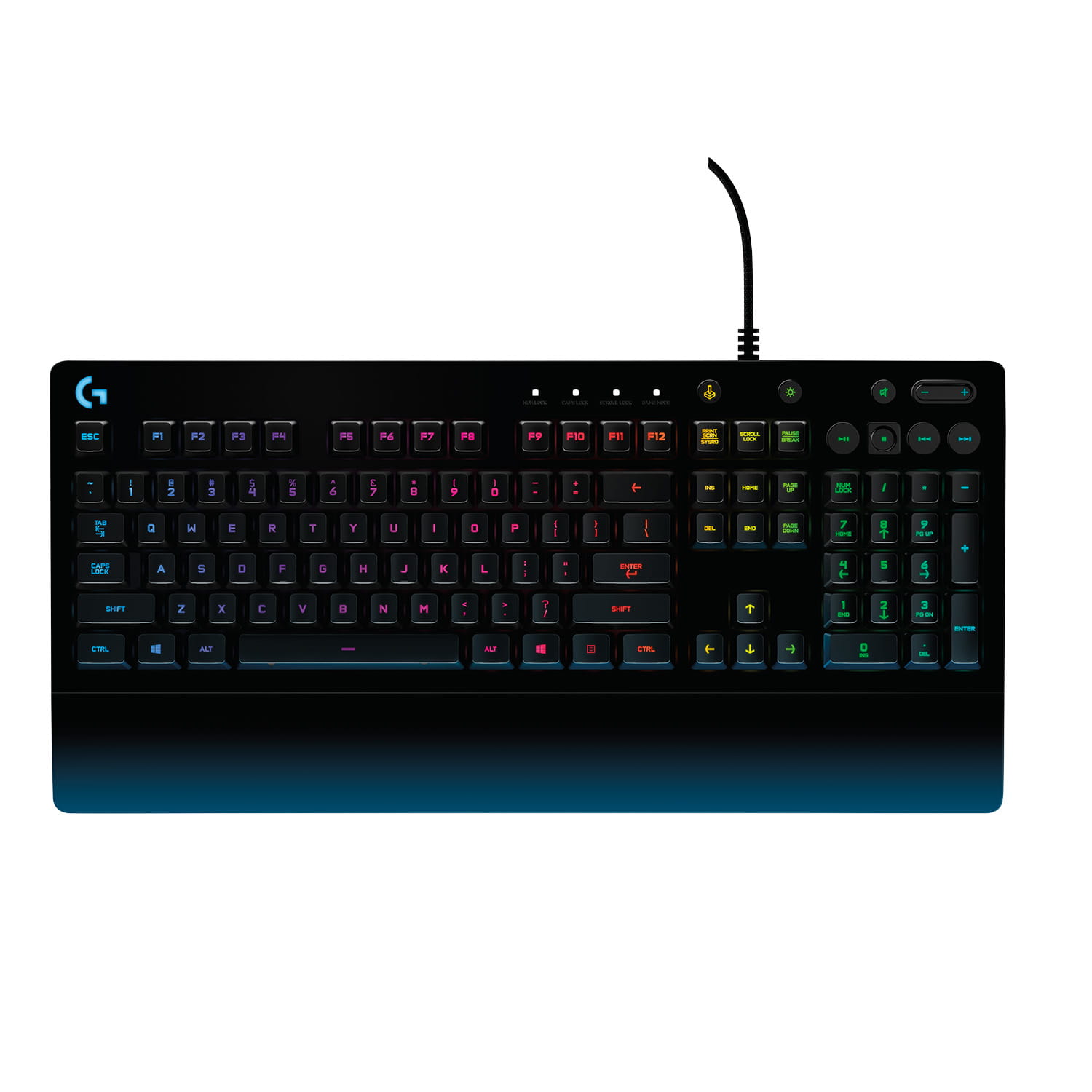 Logitech G G213 Prodigy, Kabelgebunden, USB, Mechanischer Switch, AZERTY, RGB-LED, Schwarz