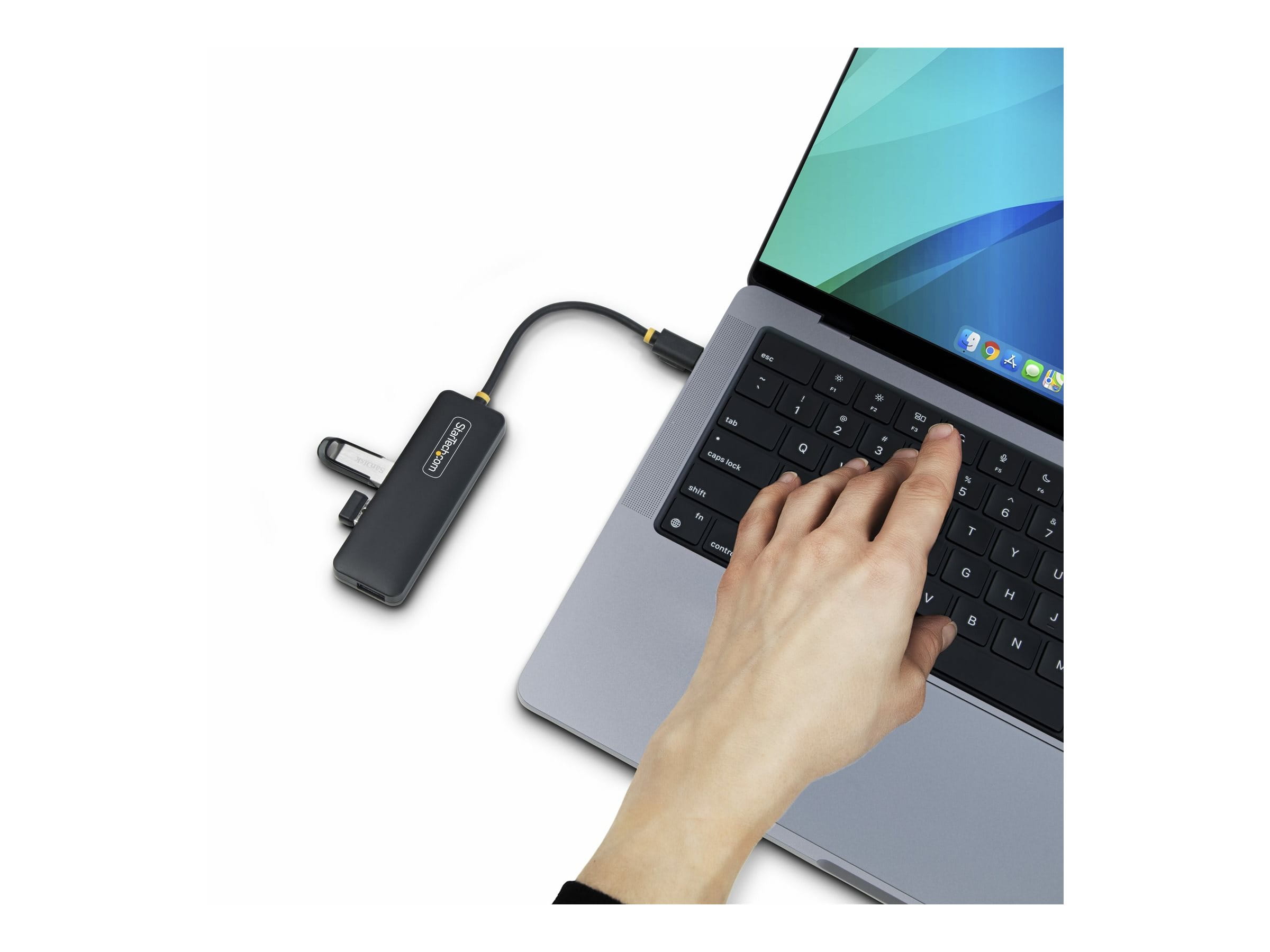 StarTech.com 4-Port USB-C Hub, 5Gbps, USB-C to