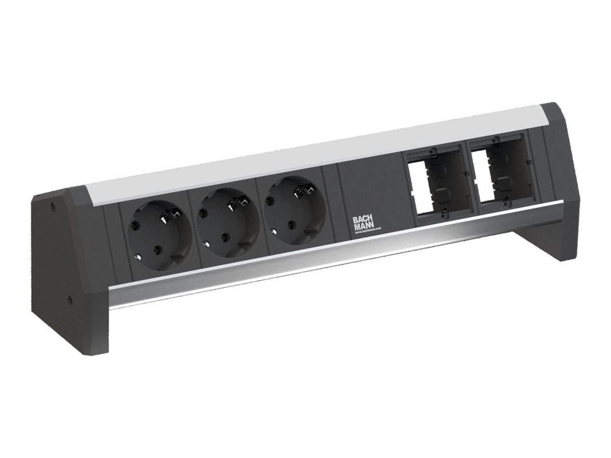 Bachmann DESK 1 - Steckdosenleiste - Eingabe, Eingang GST18 - Ausgangsanschlüsse: 3 (power CEE 7/3)