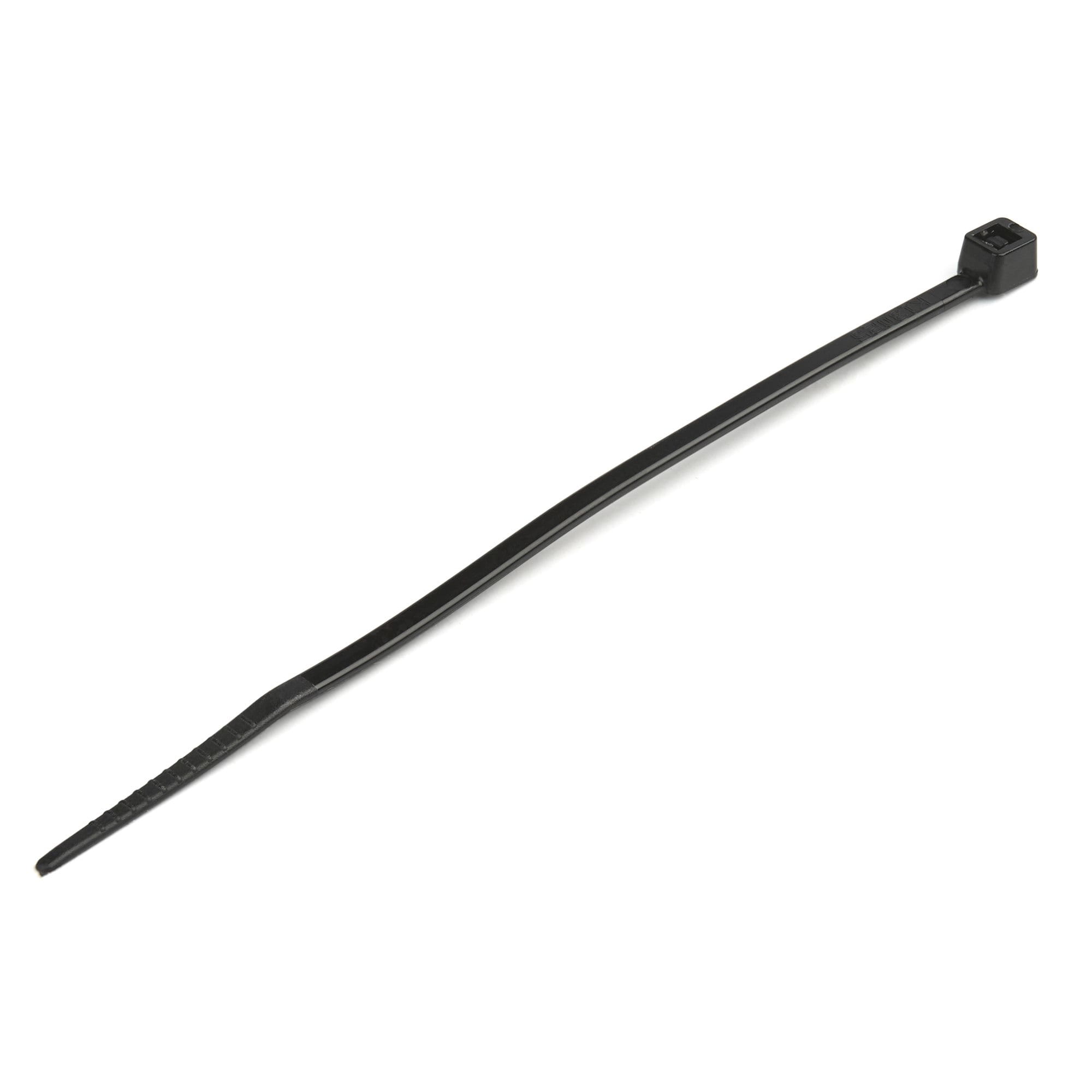 StarTech.com Kabelbinder 100x2 mm - Selbstsichernde Nylon-Kabelbinder mit Gebogener Spitze, Bündeldurchmesser bis zum 22 mm, 8 kg Zugfestigkeit, 94V-2/UL, 1000 Stück - Schwarz (CBMZT4BK)