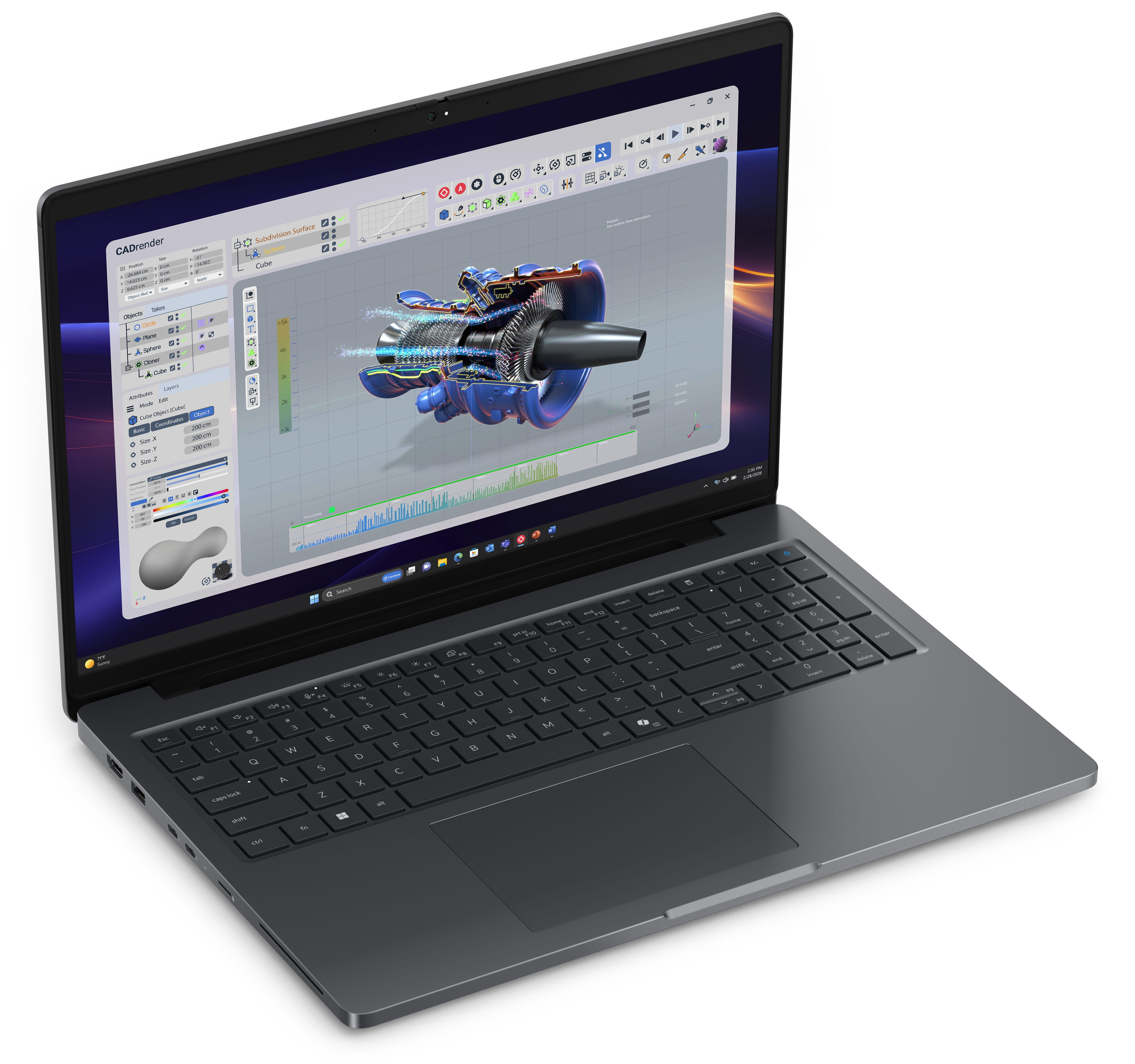 Dell Pro Precision 5 16 PW516261 - Intel Core Ultra 7 366H / 2 GHz - vPro Enterprise - Win 11 Pro - RTX PRO 1000 Blackwell - 32 GB RAM - 1 TB SSD SED, NVMe, Performance - 40.646 cm (16")