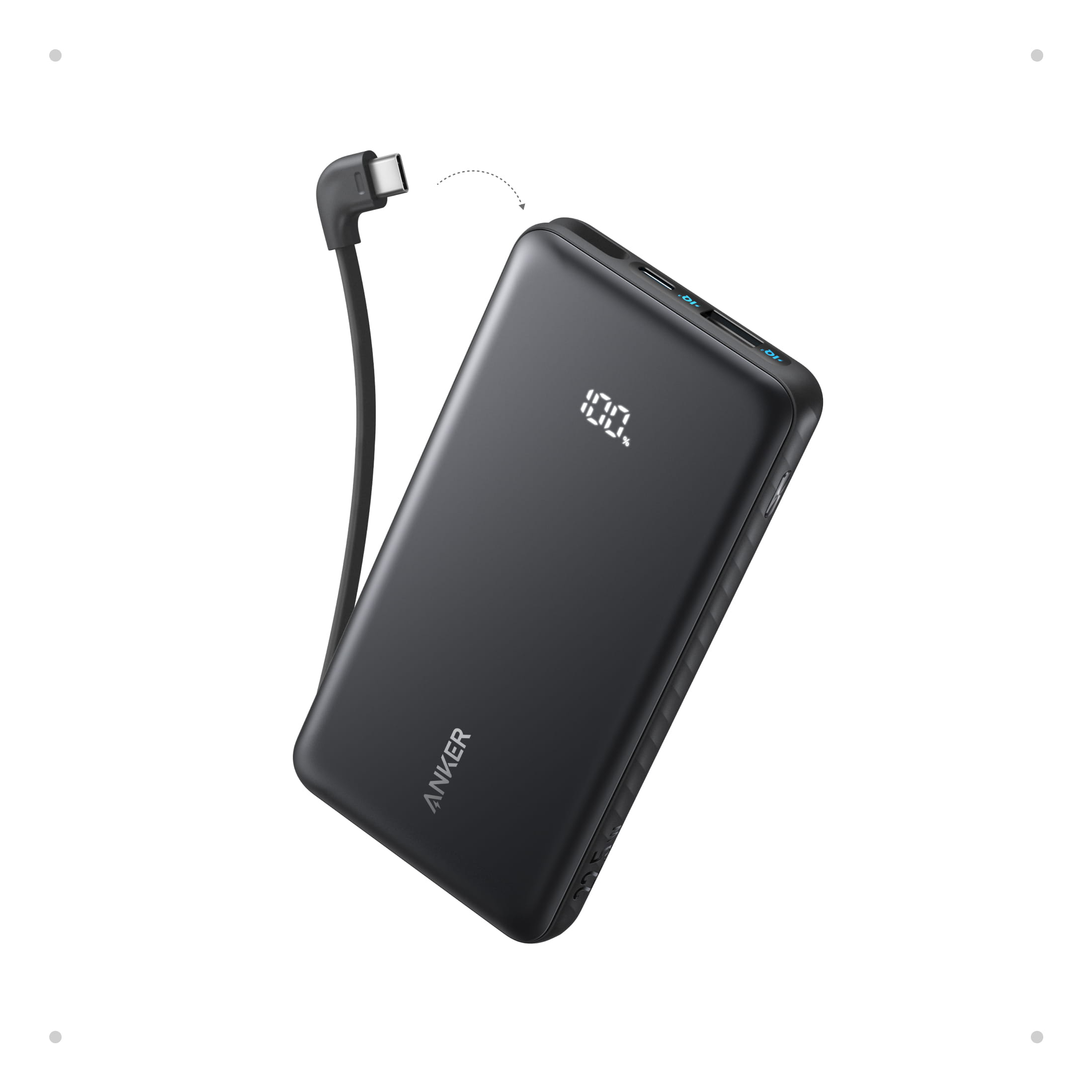 ANKER A110D, 10000 mAh, 22,5 W, Schwarz