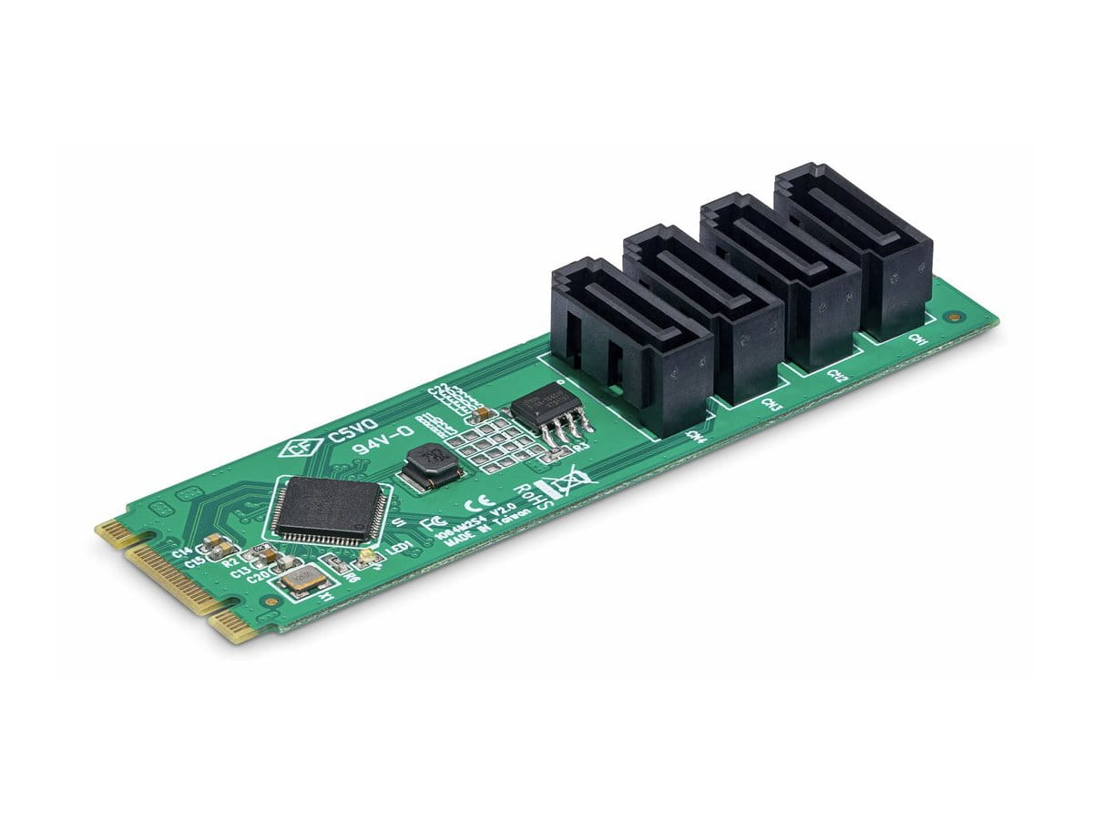 StarTech.com 4-Port M.2 to SATA Adapter Card